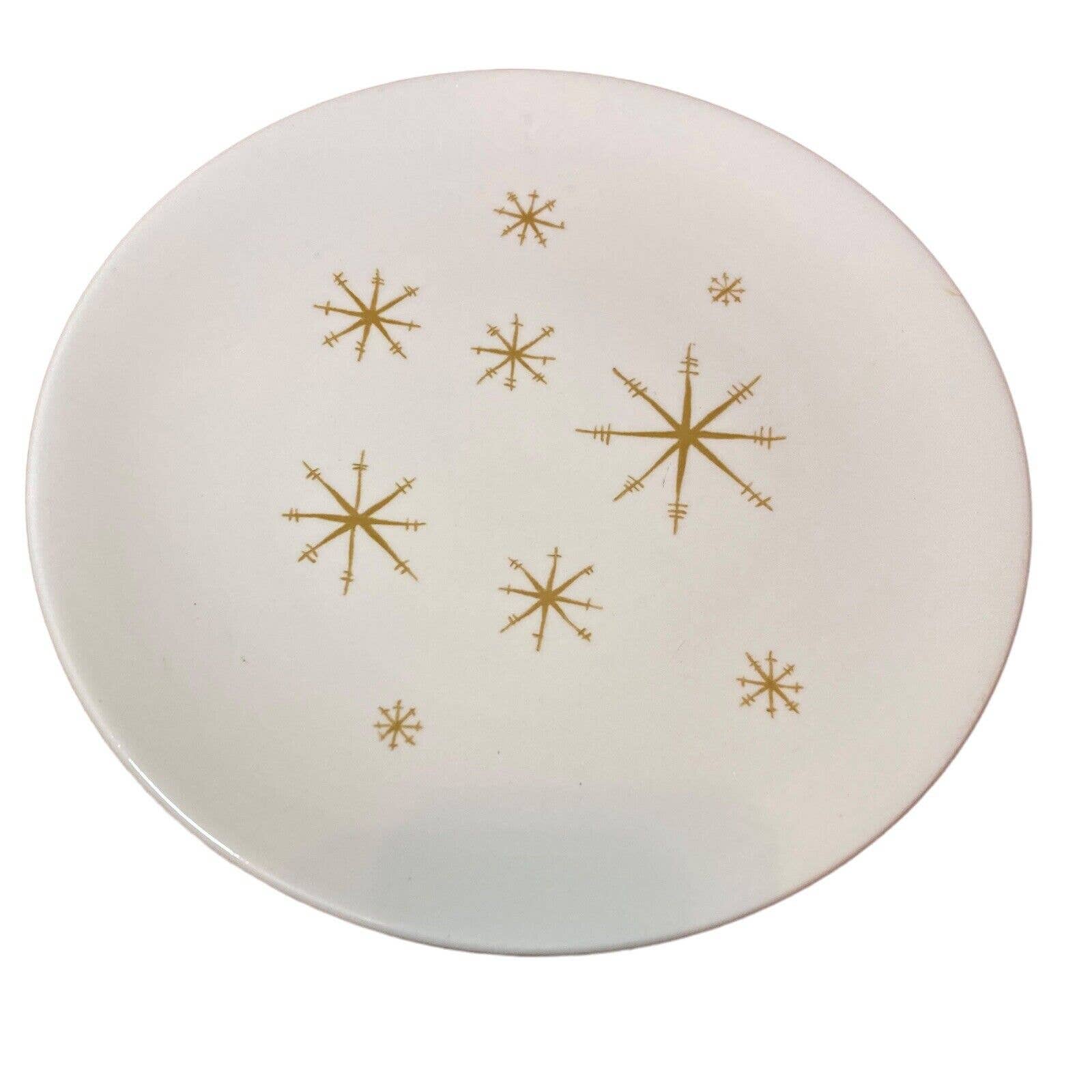Vintage Mcm Star Glow Royal Ironstone Atomic Dinner Plate Side Plate Saucer by Royal China - Image 4