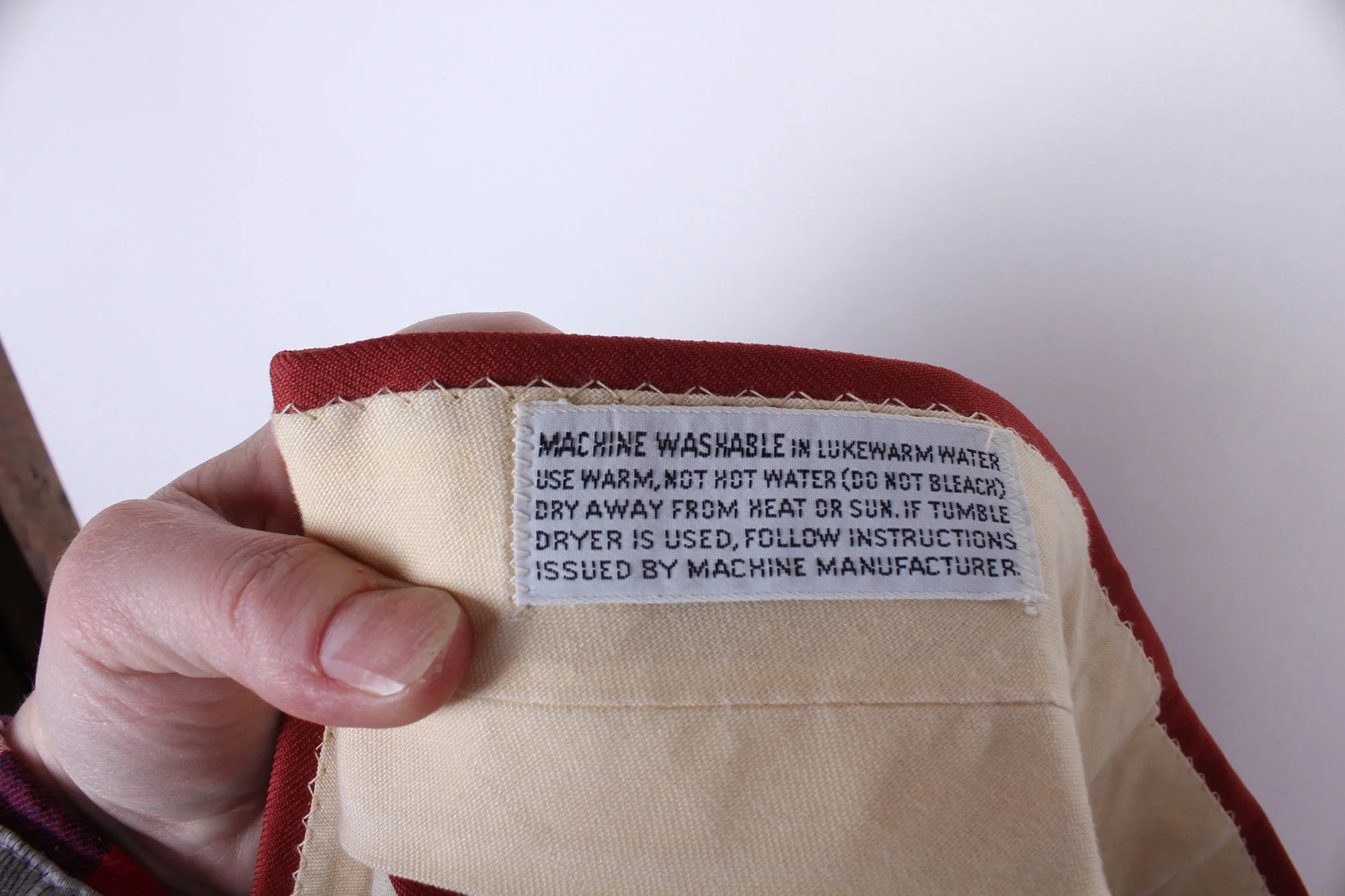 Vintage Mens 70s Era Rust Brown Polyester Leisure Pants Perma Press - Image 2