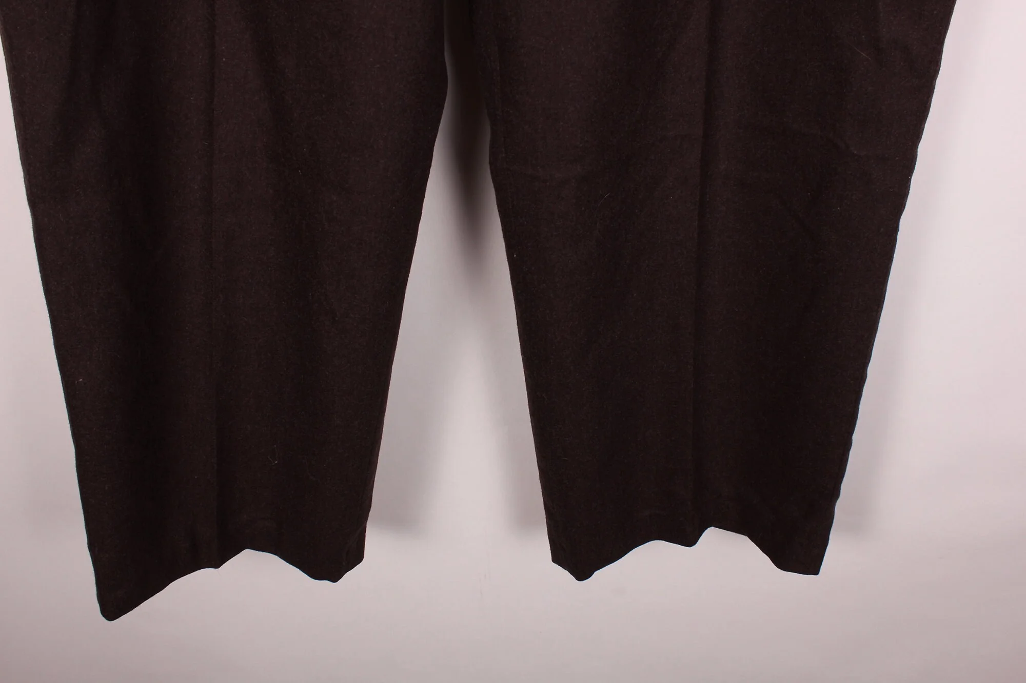 Vintage Mens 80s Era Cashmere Wool Chocolate Brown Bill Blass Brand Men's Dress Pants by Bill Blass - Image 5