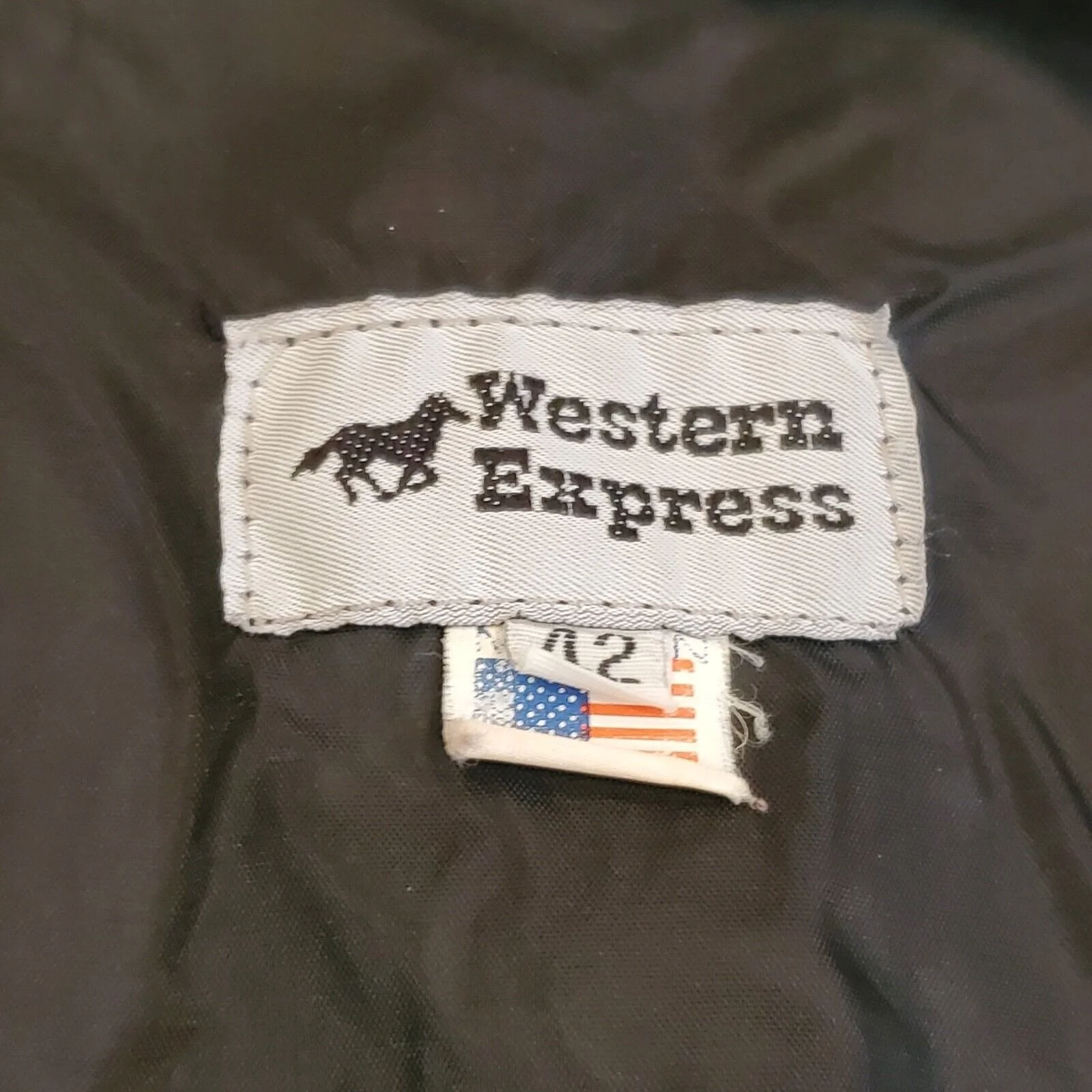 Vintage Mens Black Leather Biker Western Vest Snap Closure Lined 42 M/l Usa Made by Western Express - Image 5