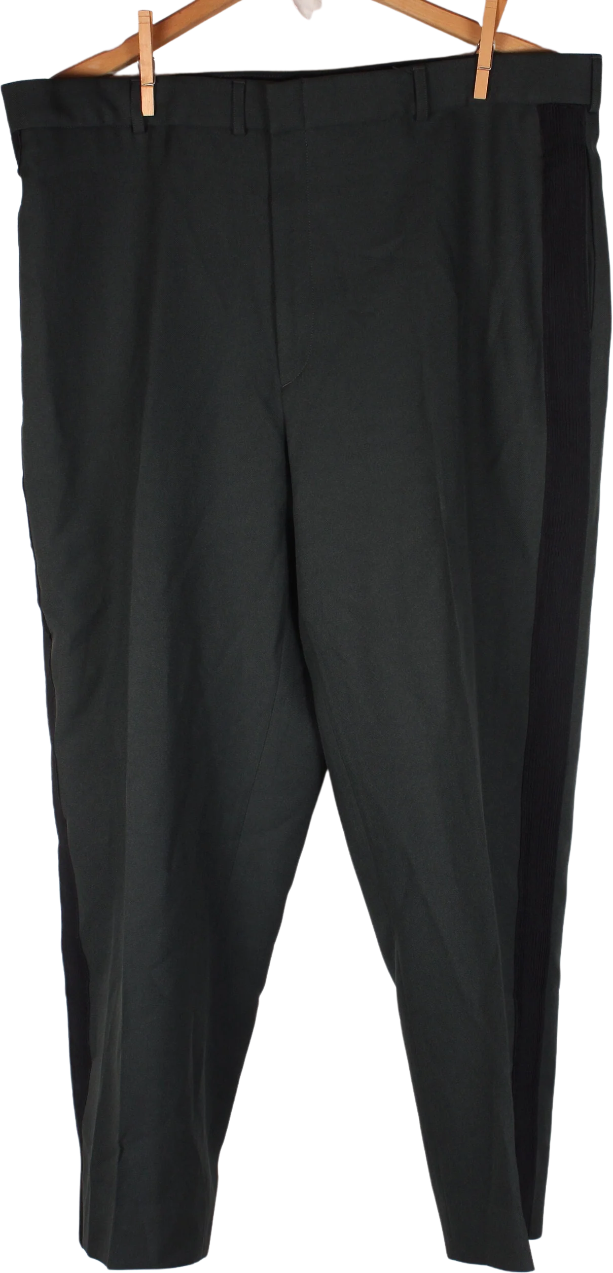 Vintage Men's Forest Dark Green Uniform Army Police Trousers Slacks Pants Parade Dress by Parade Dress