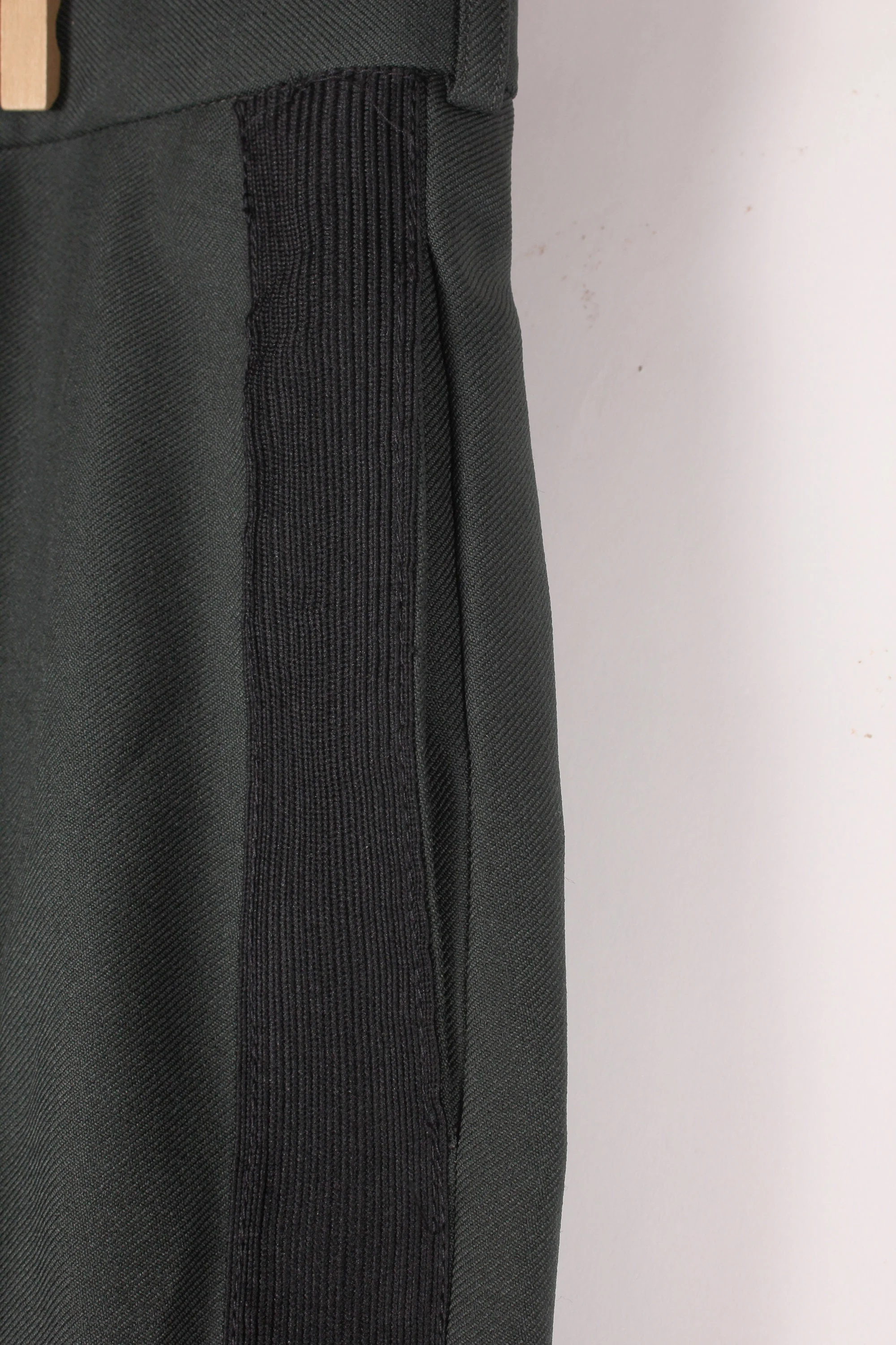 Vintage Men's Forest Dark Green Uniform Army Police Trousers Slacks Pants Parade Dress by Parade Dress - Image 3
