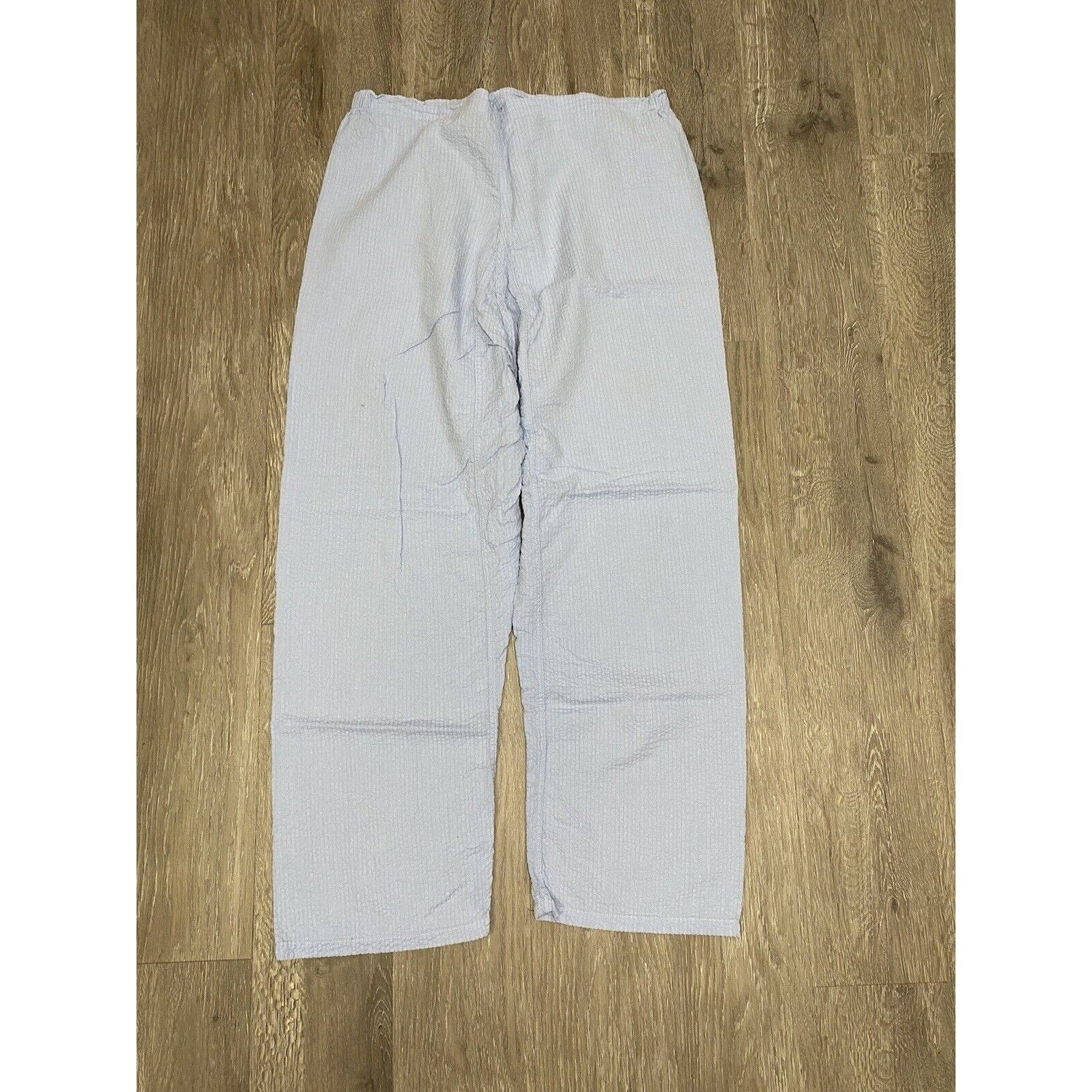 Vintage Men's Pajama Set Shirt Pants Brent Light Blue 70s Cotton by Brent - Image 5