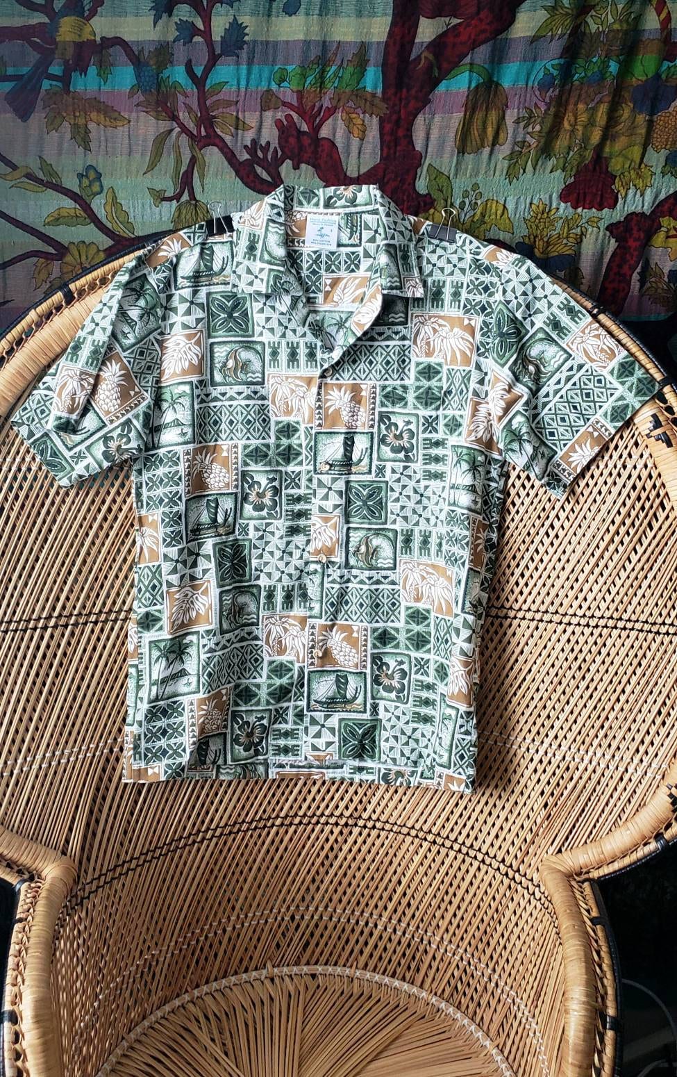 Vintage Men's Tropical Shirt by Hana Fashion by Hana Fashion - Image 3