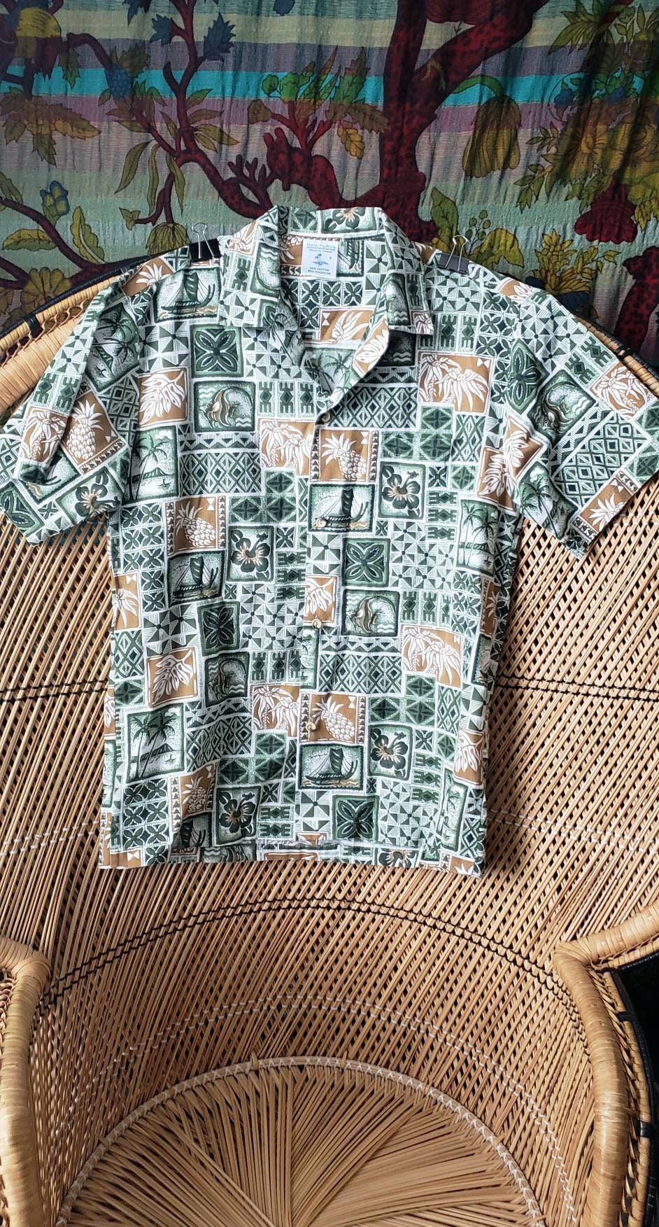 Vintage Men's Tropical Shirt by Hana Fashion by Hana Fashion - Image 4