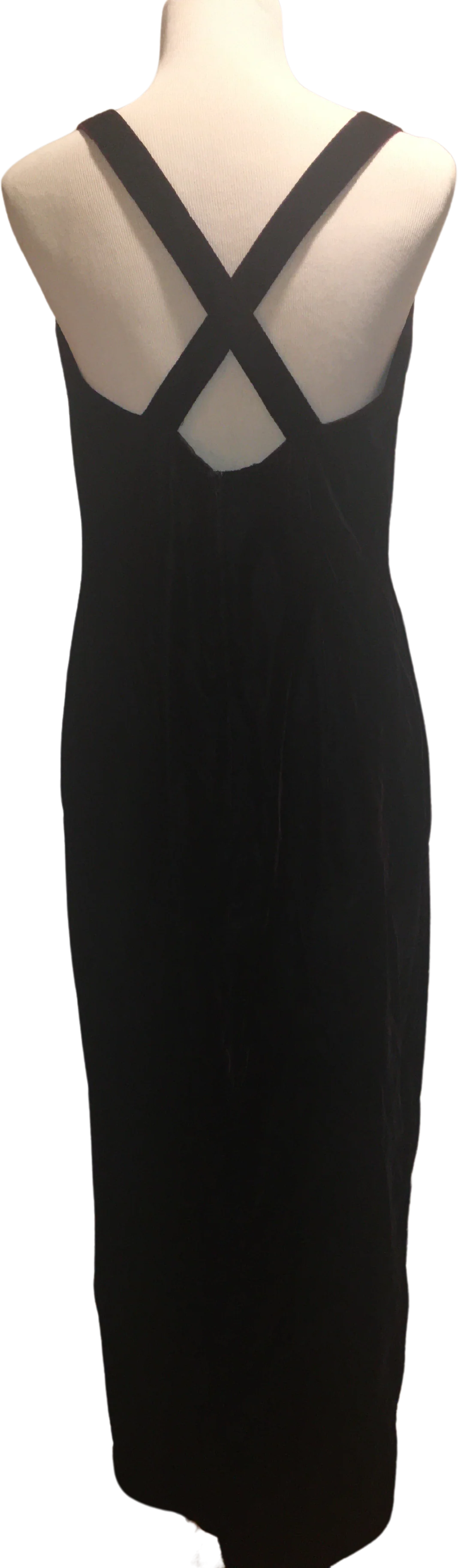Vintage Merlot Velvet Dress With Embellishment By Jessica Mcclintock Gunn Sax Dress - Size 8 - Image 2