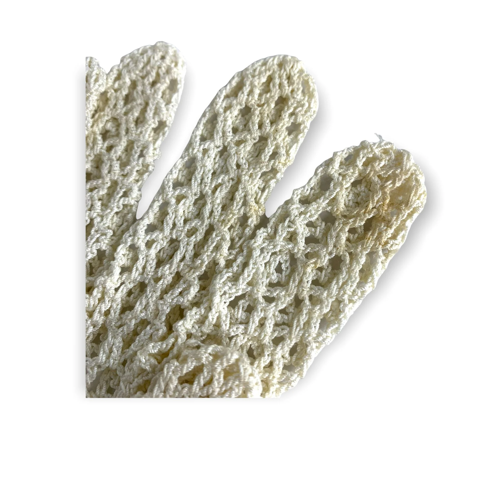 Vintage Mesh Crochet Riding Gloves - Image 5