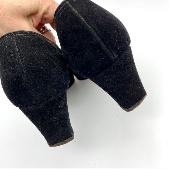 Vintage Mid Century Laird Shober Suede Pumps Bow - Image 8
