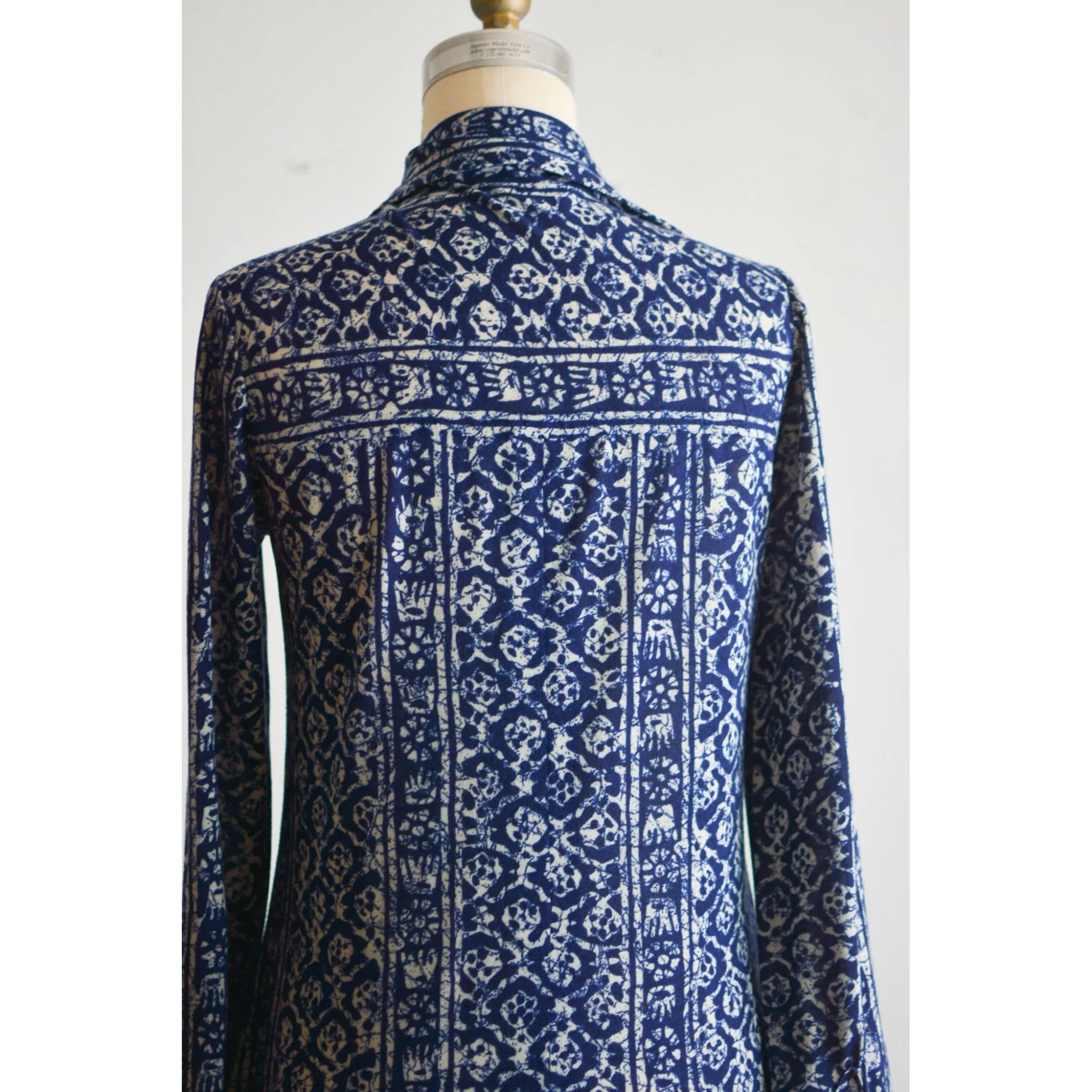 Vintage Midi Dress Buttoned Down Fall Long Sleeve Casual Comfortable - Image 6
