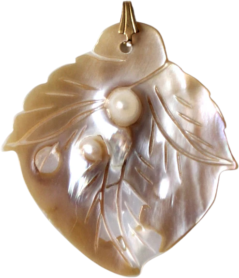 Vintage Mother Of Pearl Pendant