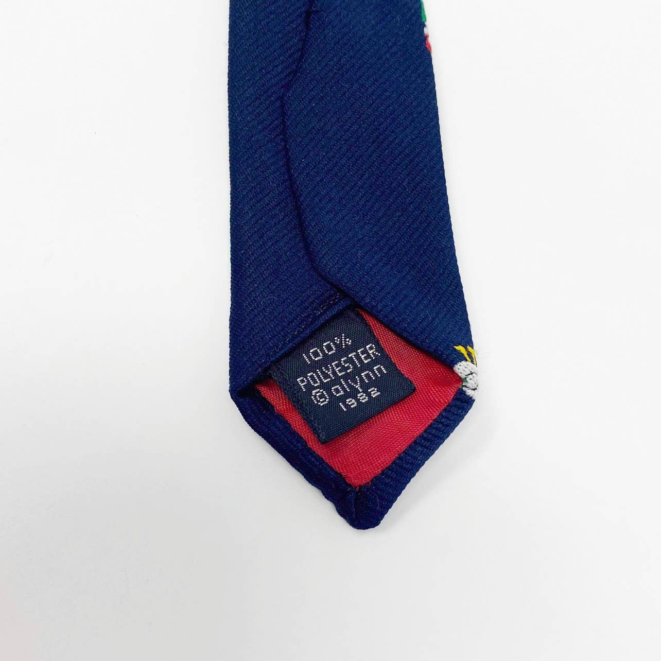 Vintage Navy Blue Christmas Duck Novelty Tie by Alynn - Image 3