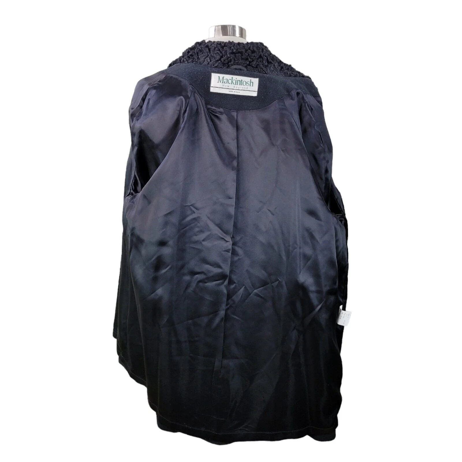 Vintage Neiman Marcus Size 12 Wool Coat Jacket Open Front Winter Professional Black by Neiman Marcus - Image 7