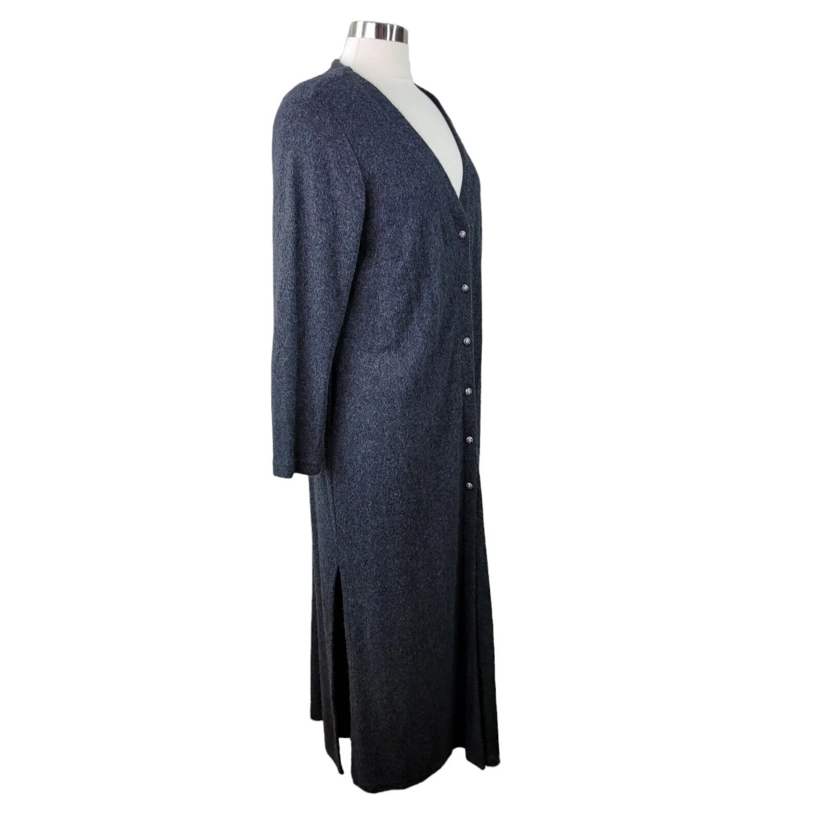 Vintage New Cardigan Sweater Dress Size 14 Button Up Dark Academia Soft Cozy by Ouida - Image 6