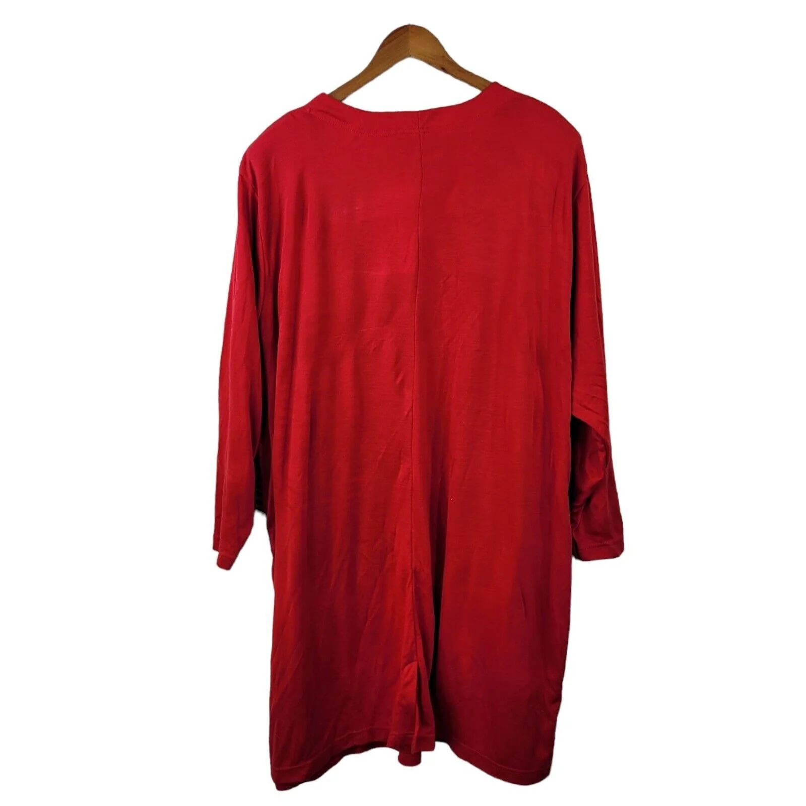 Vintage New Dress Plus Size 26/28w 4x Career Sheath Red Black - Image 7