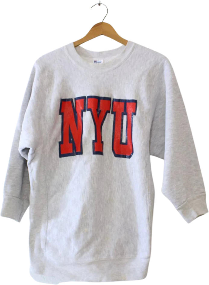 Vintage New York University Nyu Violets Sweatshirt Medium
