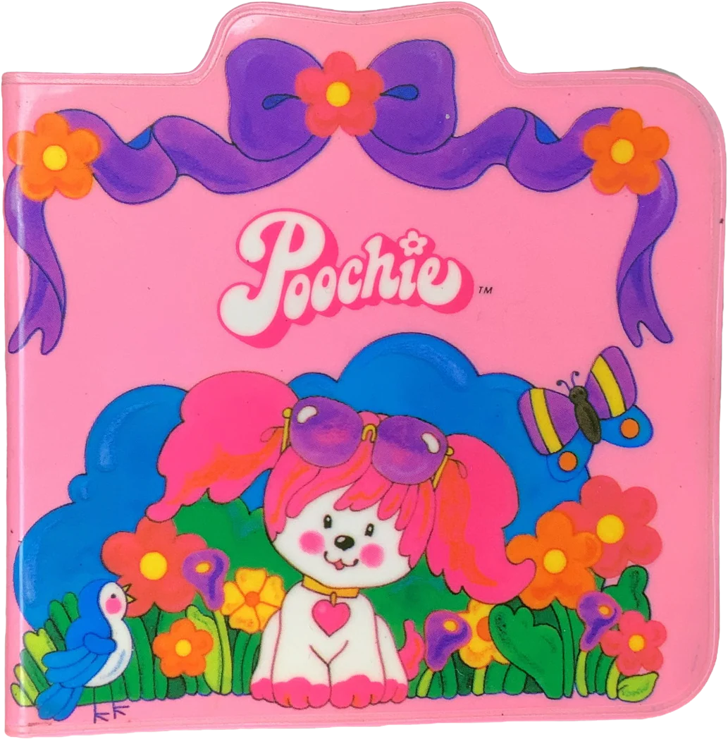 Vintage Notebook 80s Dog Unused Blank Pages Address Kawaii Small 3 Inch by Poochie