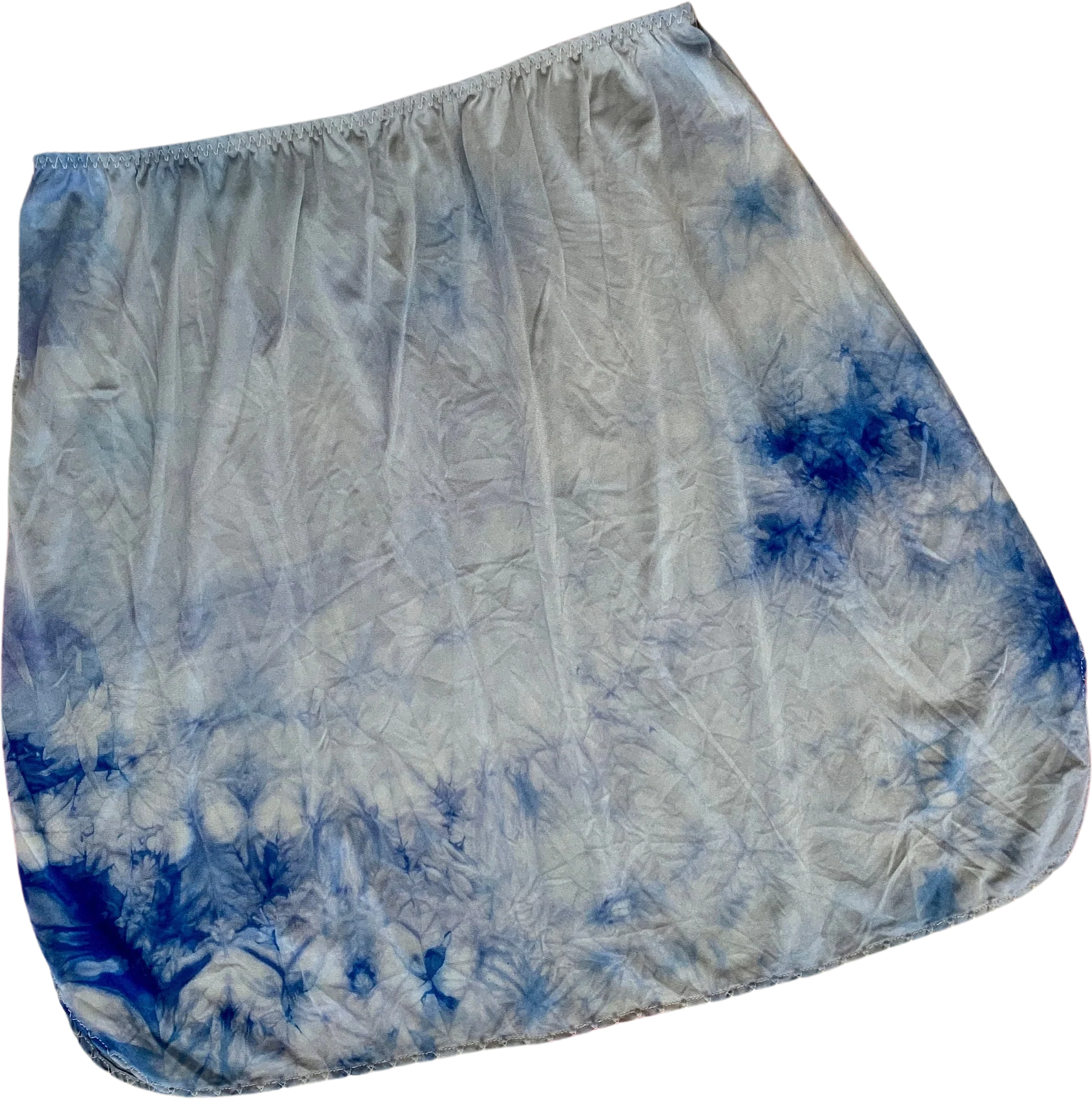 Vintage Ooak Hand Dyed Upcycled Short Skirt Slip Sz L / Xl by Vanity Fair