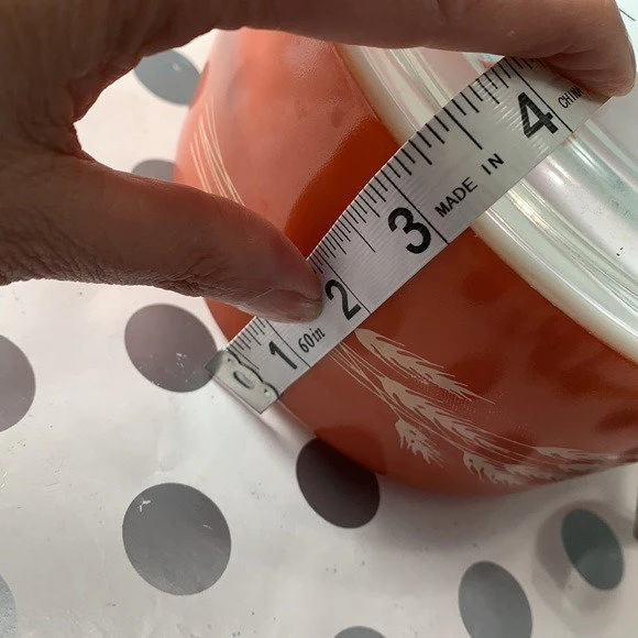 Vintage Orange Casserole by Pyrex - Image 9
