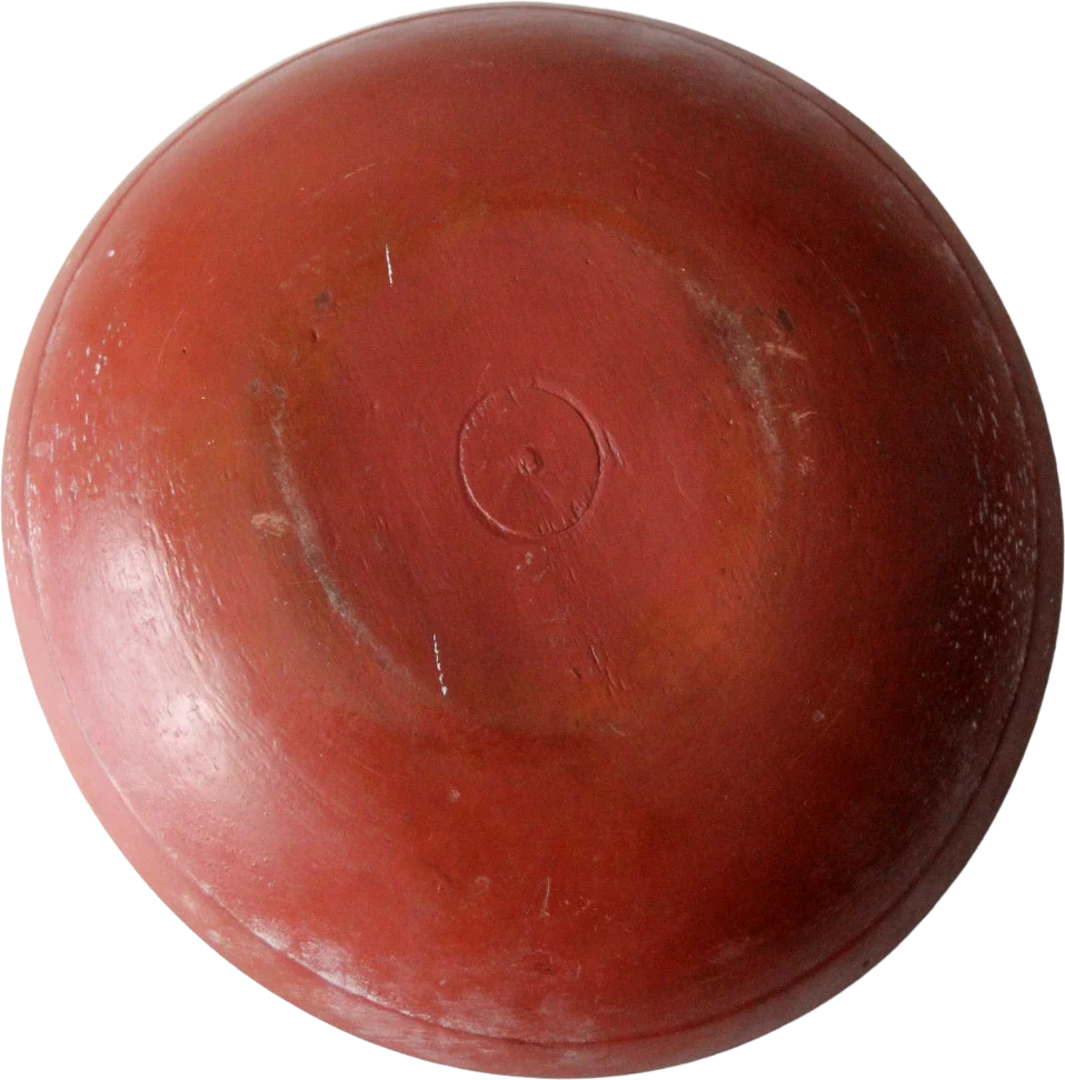 Vintage Painted Wooden Bowl - Image 2