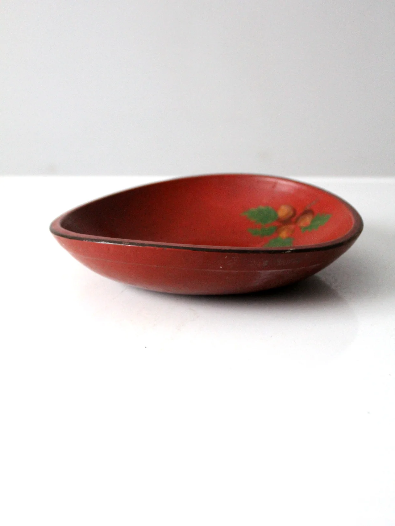 Vintage Painted Wooden Bowl - Image 7