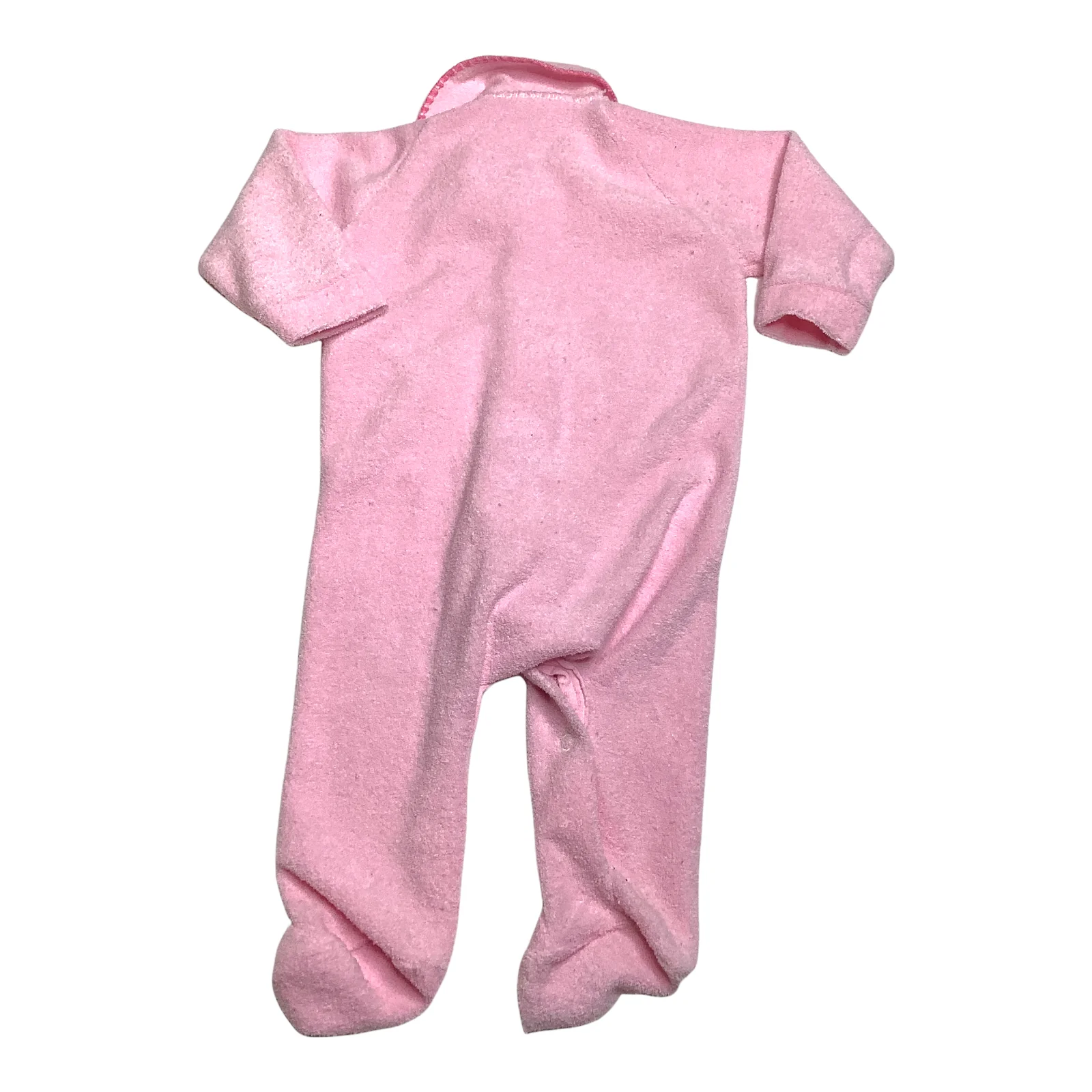 Vintage Pajamas 3-6m? Footie One Piece 80s Pink Embroidered Duck 14. 5-18 Pounds - Image 2