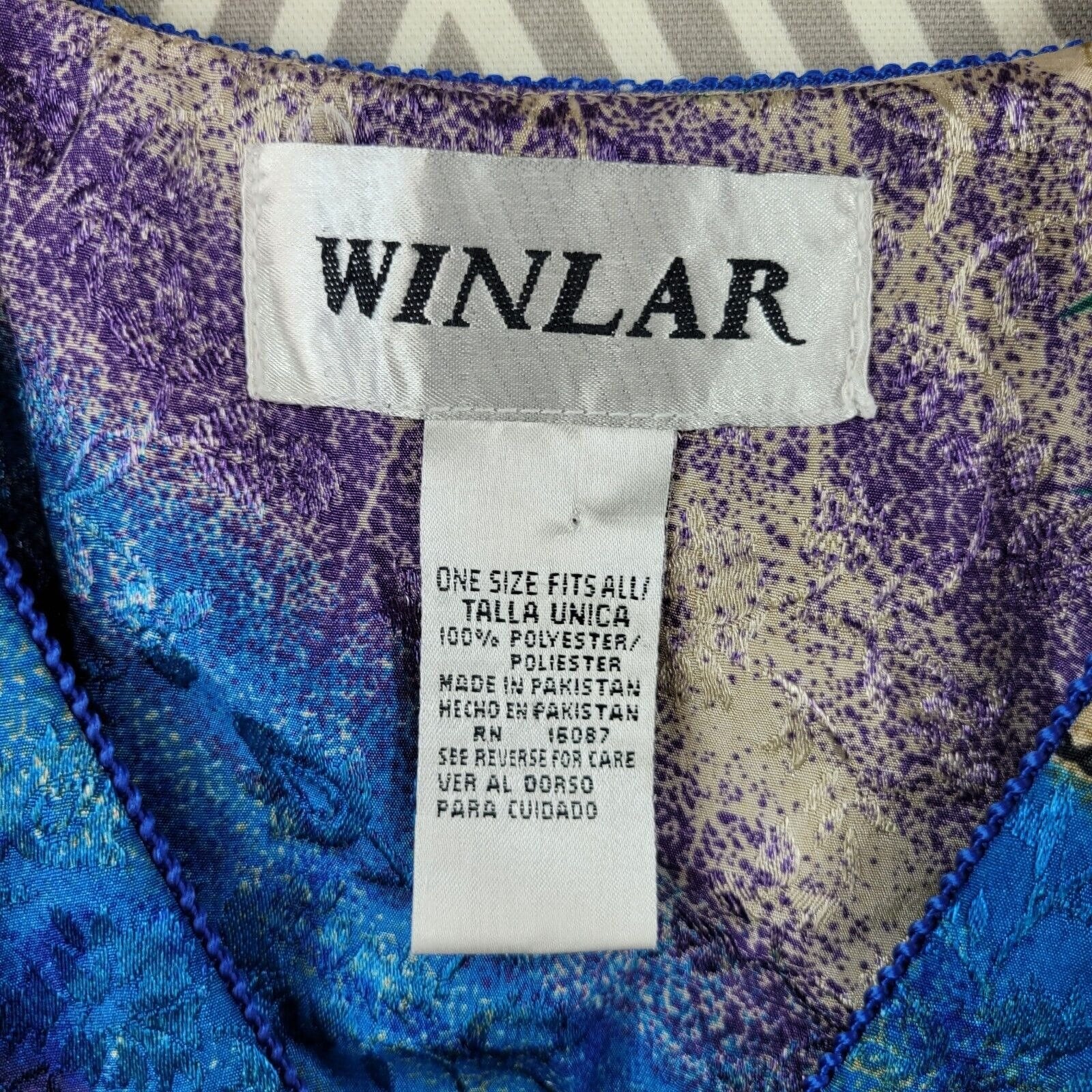 Vintage Patio Dress Plus One Size Xl 1x 2x 3x Beach Muumuu Caftan Long Shell by Winlar - Image 6