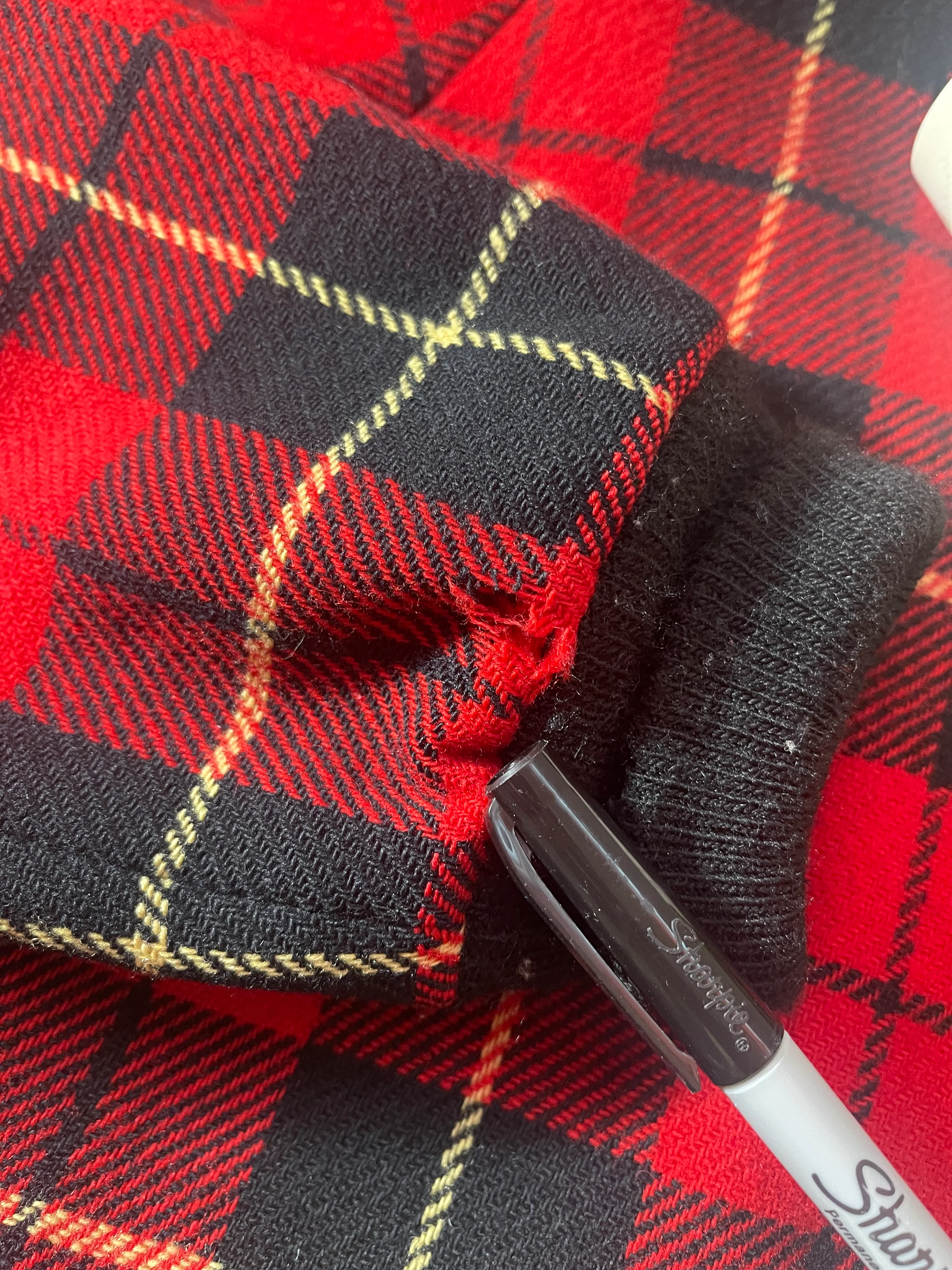 Vintage Pendleton Red Plaid Wool Zip Up Jacket By Pendleton - Image 11