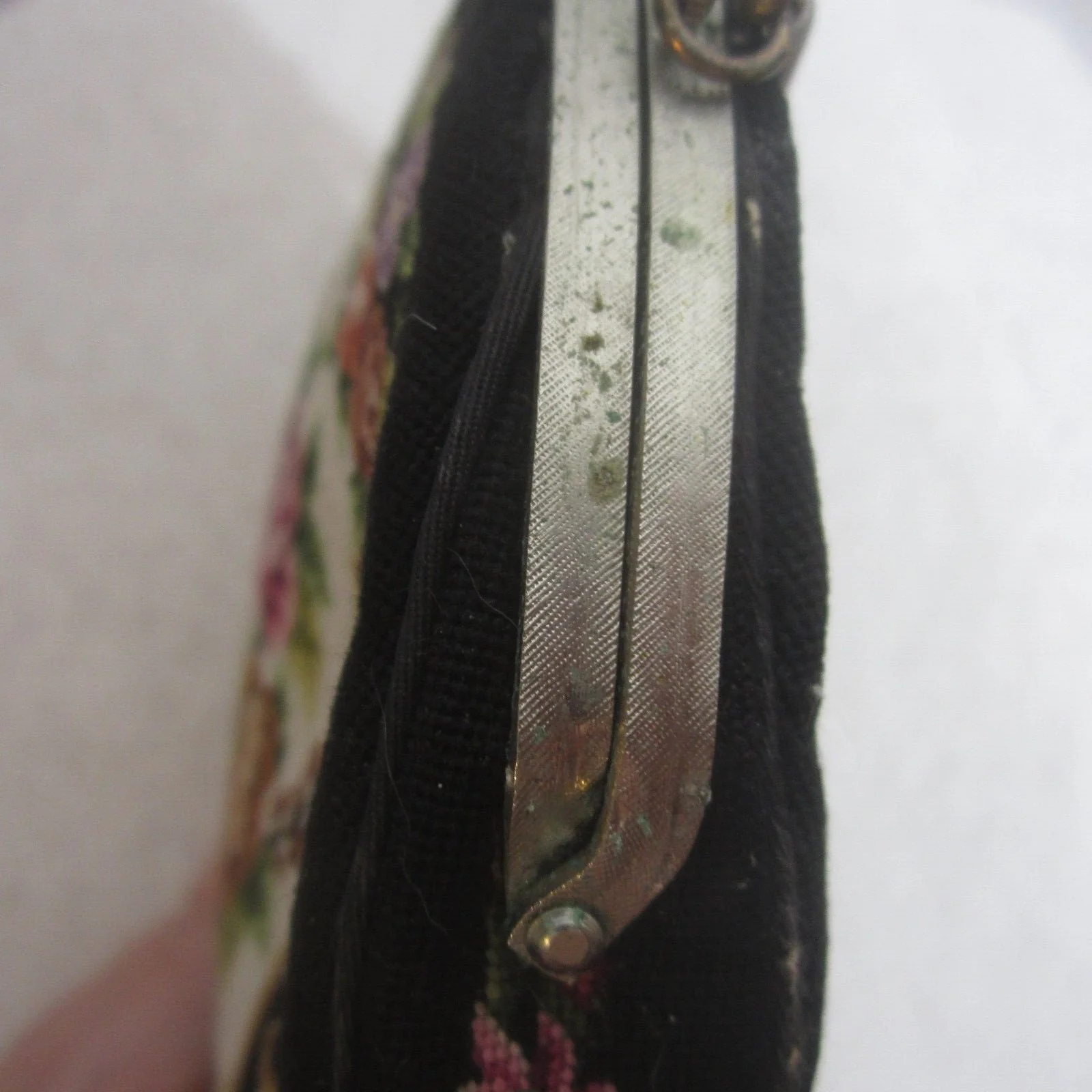 Vintage Petit Point Embroidery Evening Purse Bag Clutch - Image 10