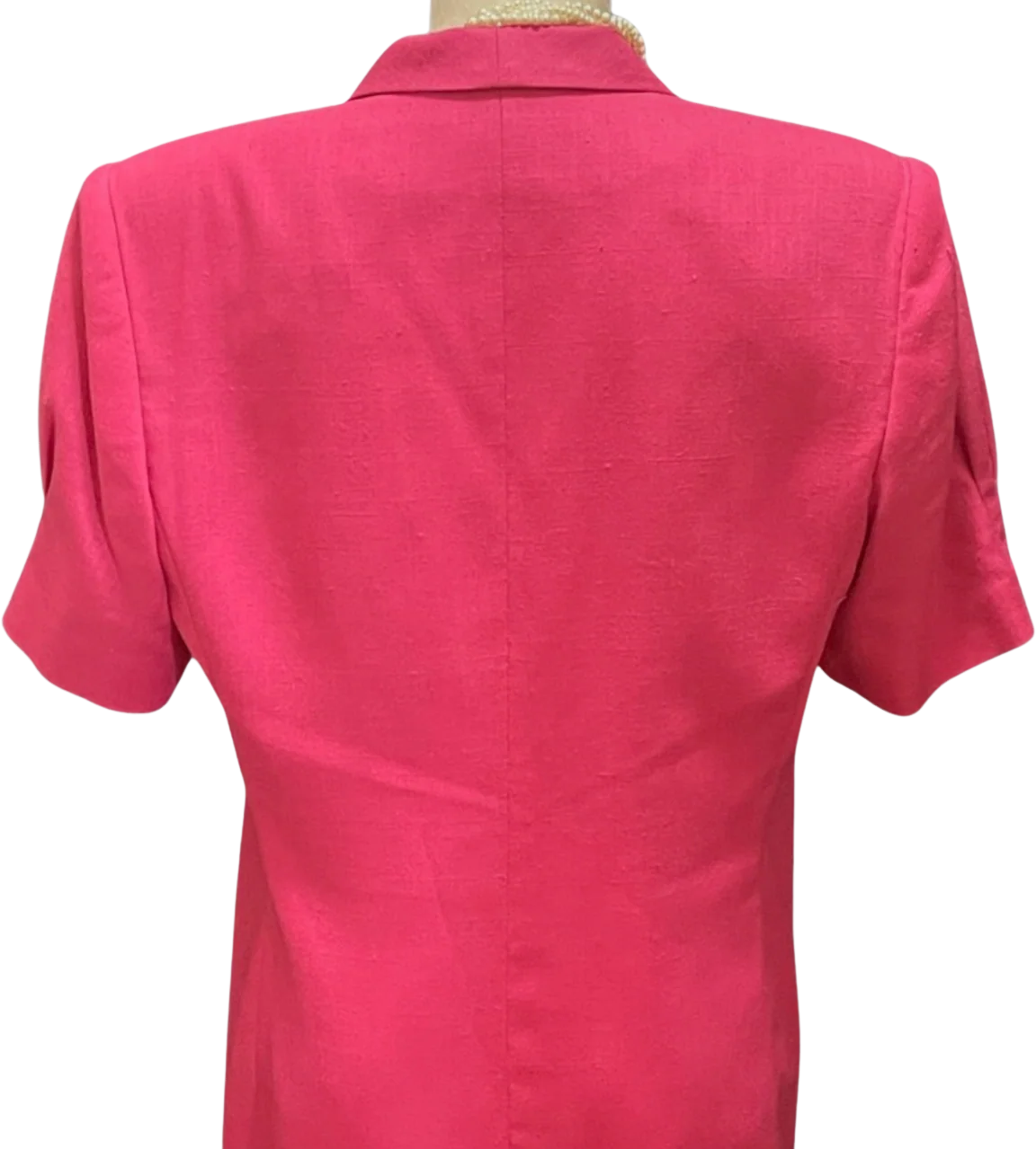 Vintage Pink Double Breasted Blazer By Oleg Cassini - Image 2