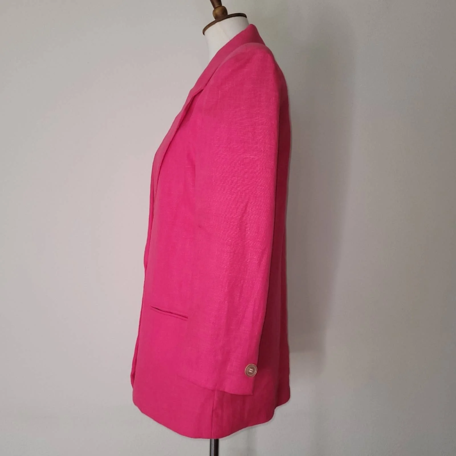 Vintage Pink Single Breasted Blazer Size M by International Scene - Image 4