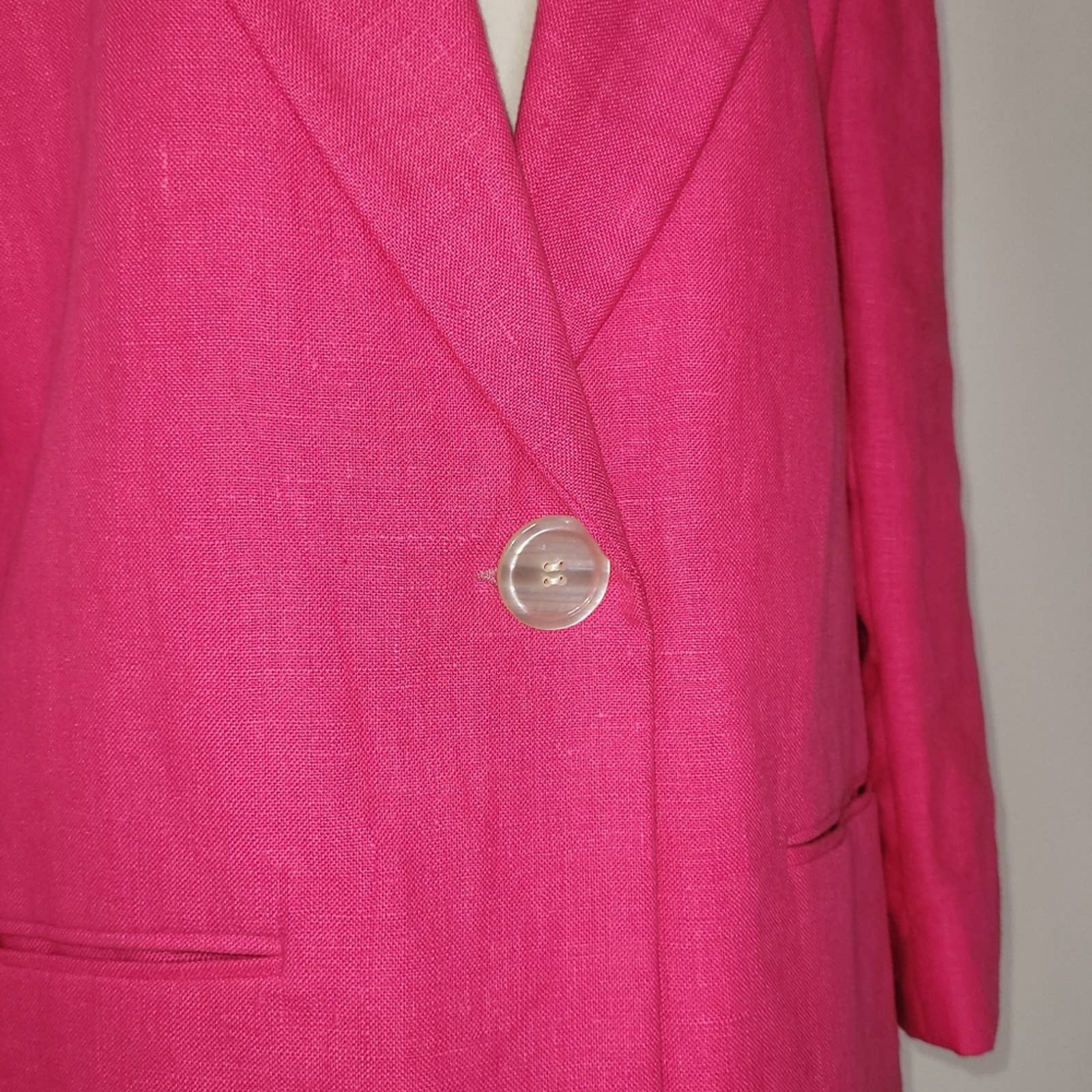 Vintage Pink Single Breasted Blazer Size M by International Scene - Image 5