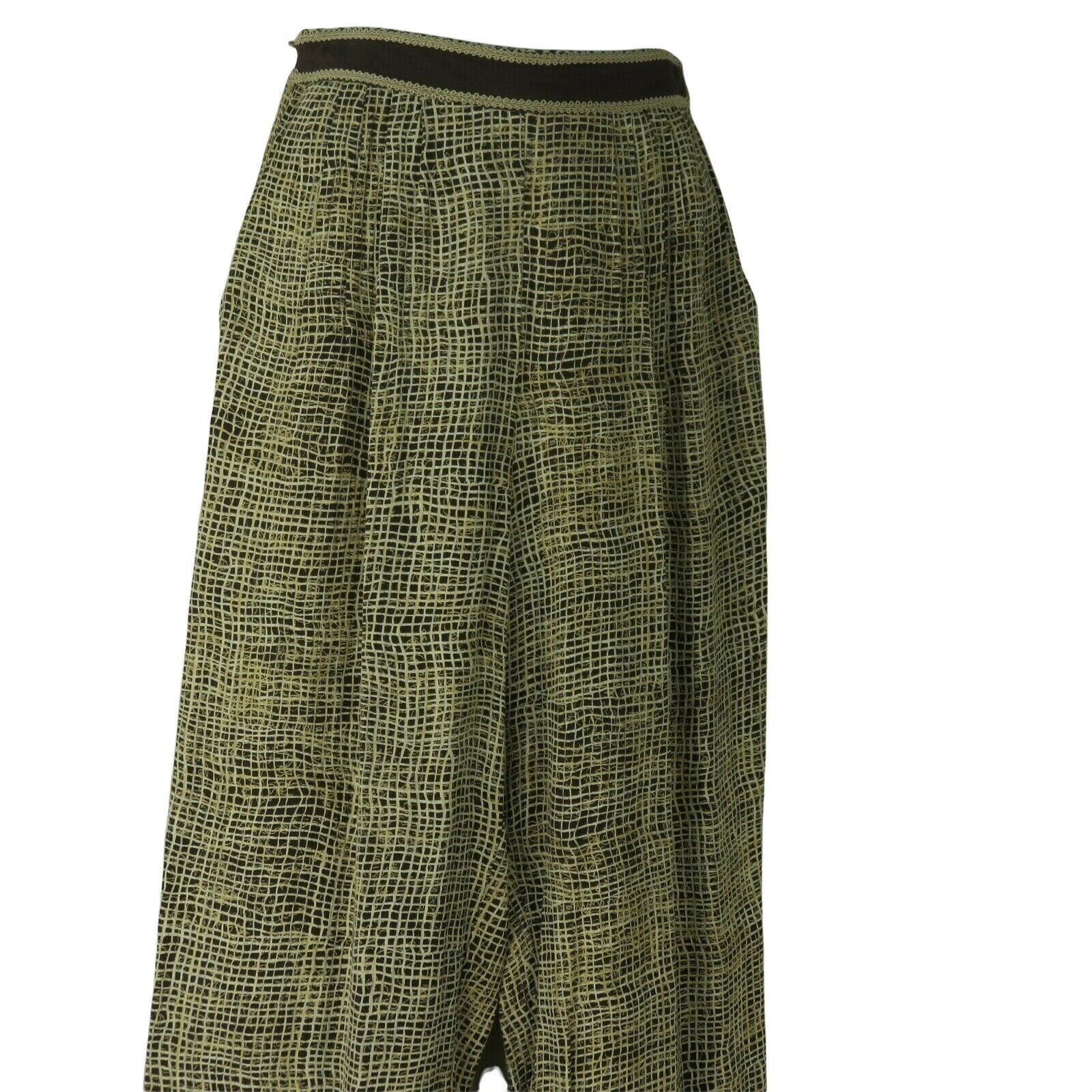 Vintage Pleated High Waisted Cigarette Pants Xs Brown Pockets by Dorothy Schoelen - Image 10
