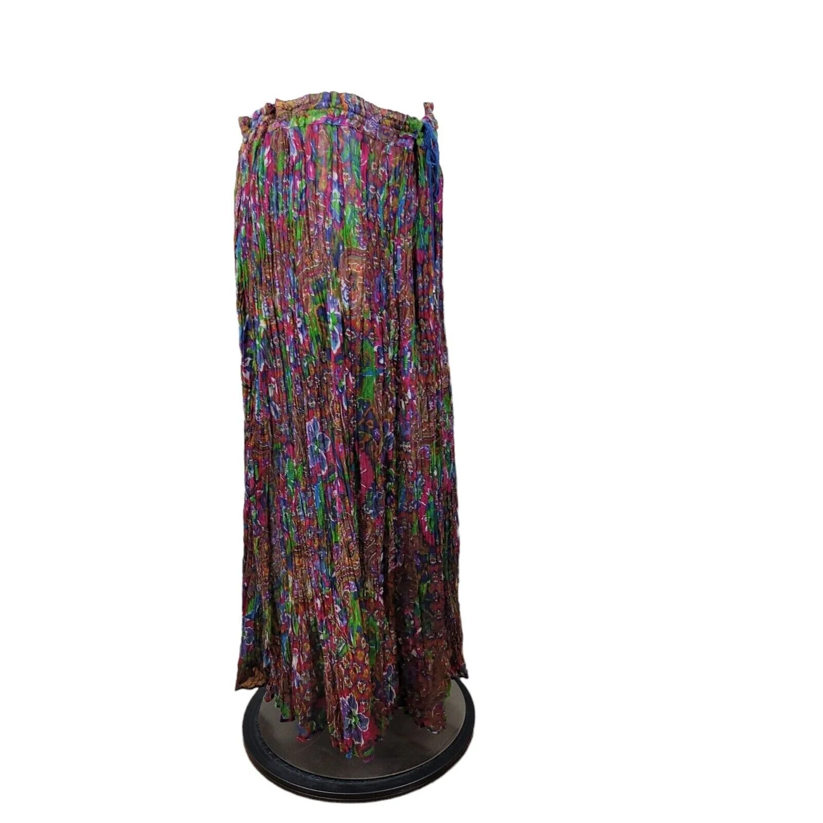 Vintage Plus Size 1x 2x 3x 4x Skirt Festival Gauze Flowy Full Pink - Image 5