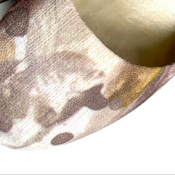 Vintage Print Pumps Leather Lined Stacked Heel by Liz Claiborne - Image 8