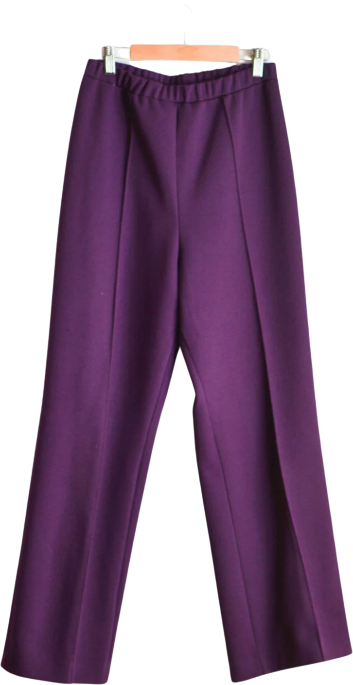 Vintage Purple Pants 70s Size Small Romantic Unique Fall by Graff