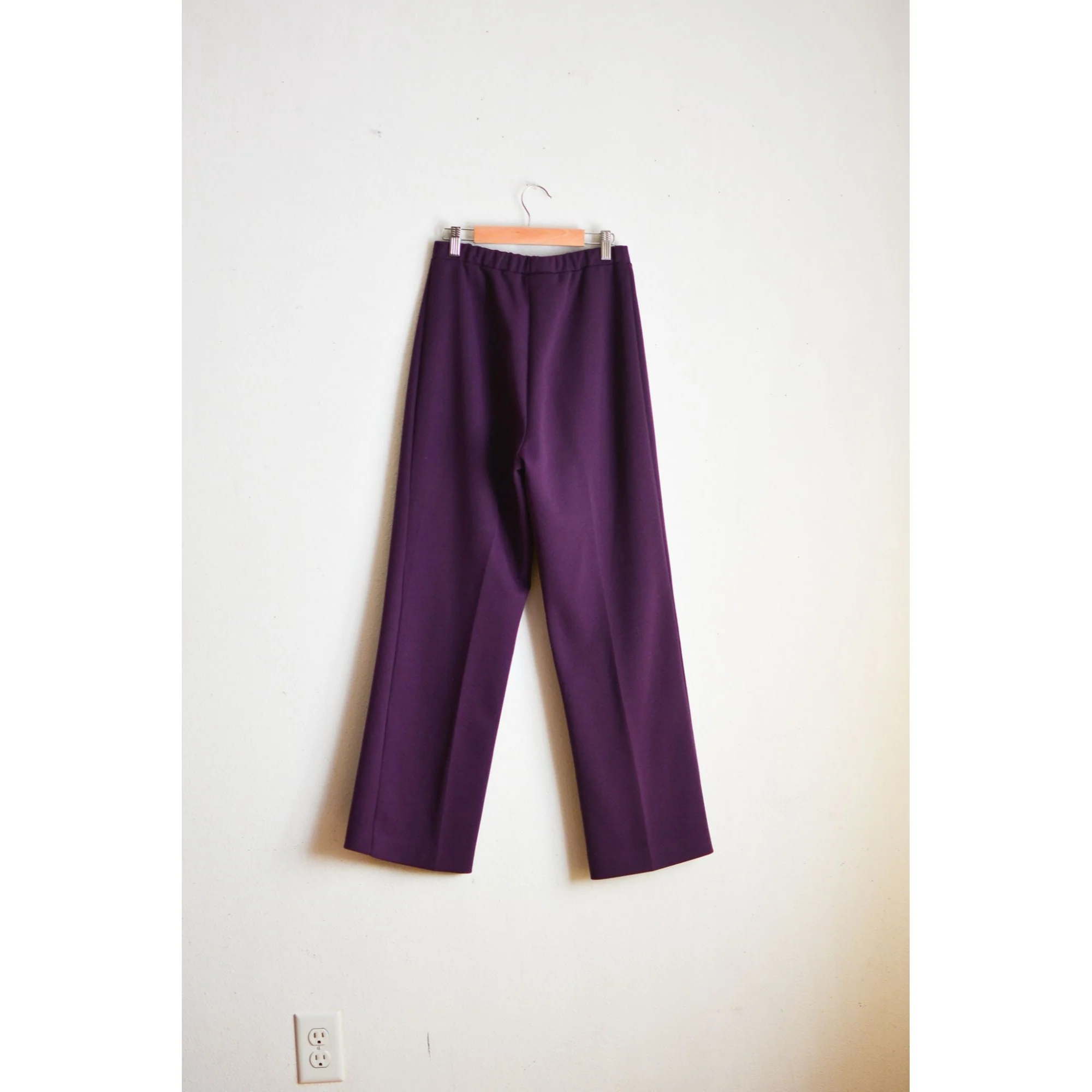 Vintage Purple Pants 70s Size Small Romantic Unique Fall by Graff - Image 2