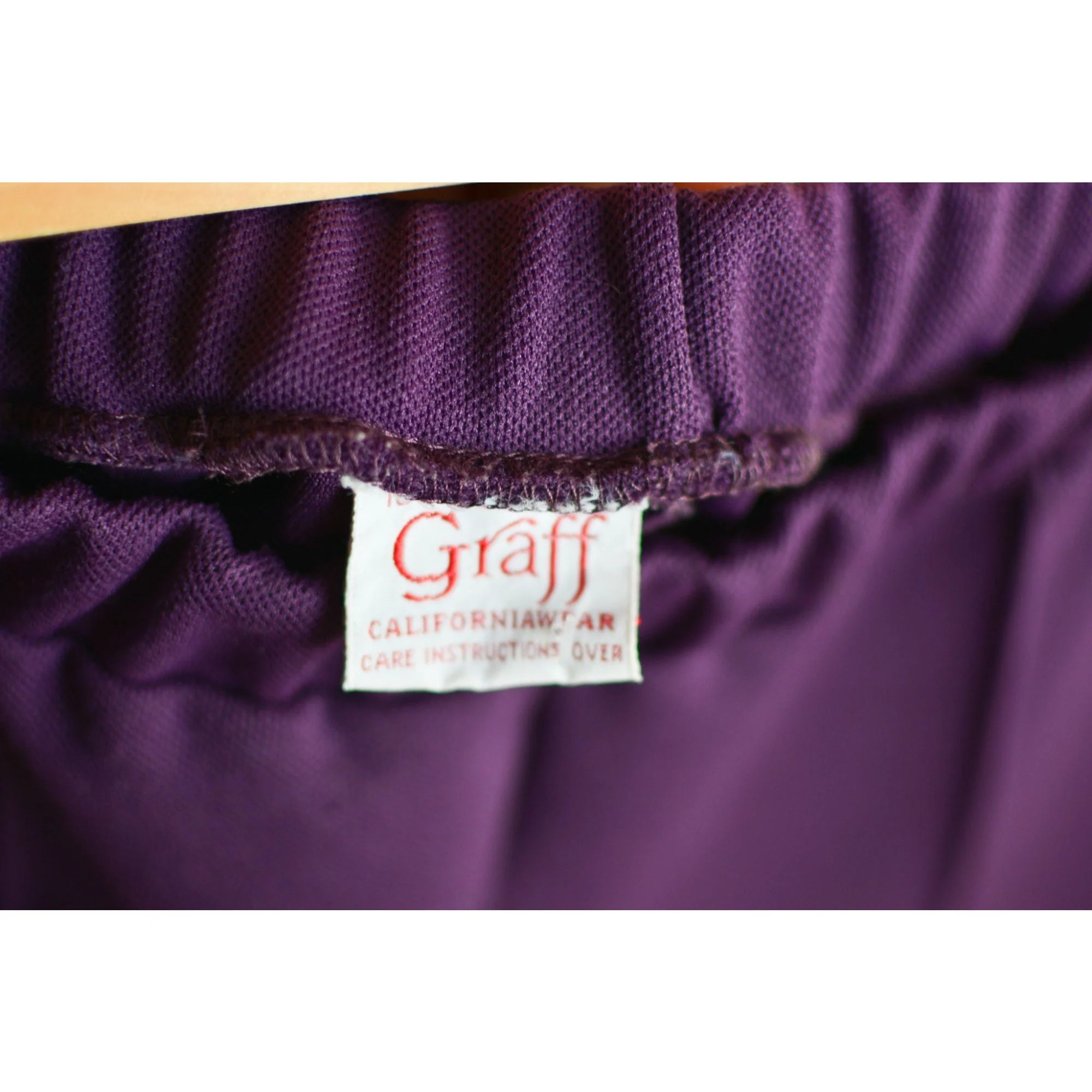Vintage Purple Pants 70s Size Small Romantic Unique Fall by Graff - Image 3