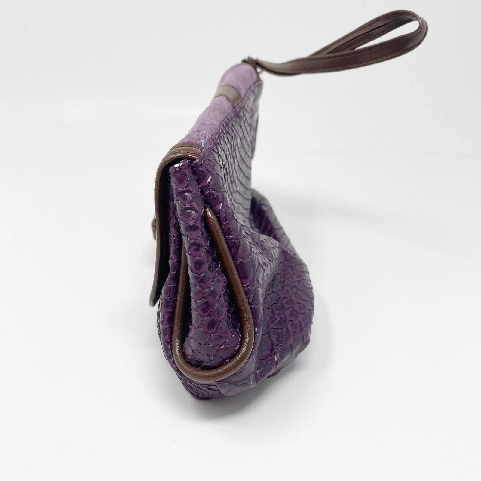 Vintage Purple Snakeskin Clutch by Elizabeth Arden - Image 5
