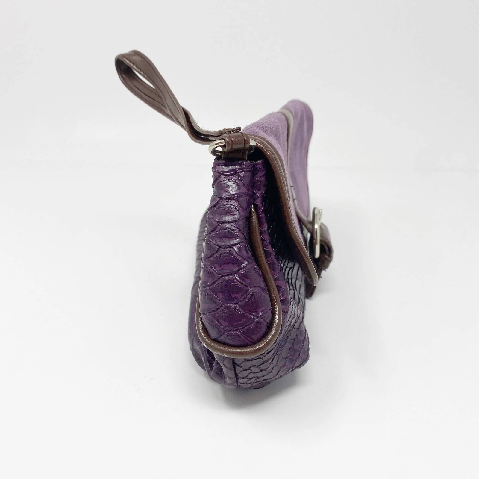 Vintage Purple Snakeskin Clutch by Elizabeth Arden - Image 6