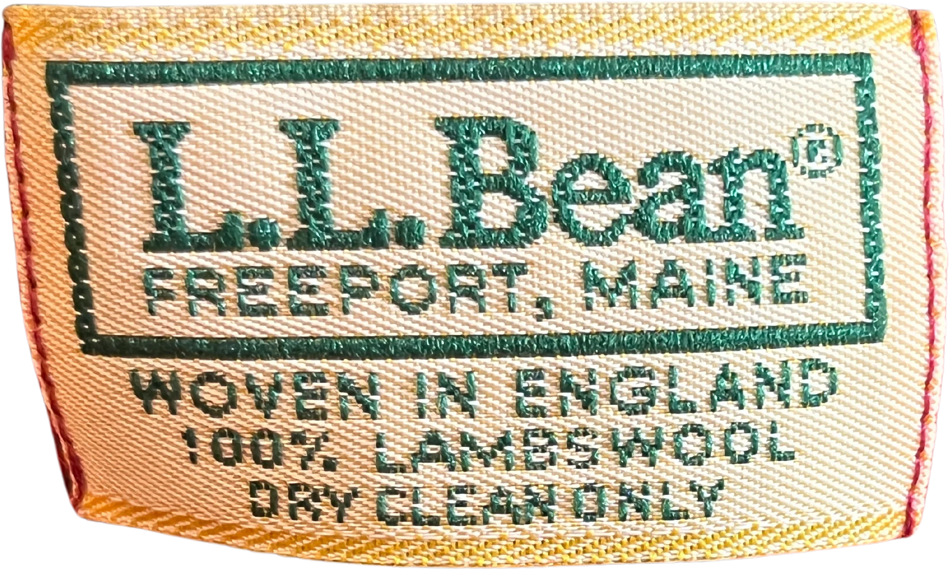 Vintage Red And Green Lambs Wool Tartan Scarf By L. L. Bean Made In England - Image 2