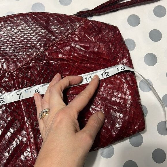 Vintage Red Clutch by Deitsch - Image 7