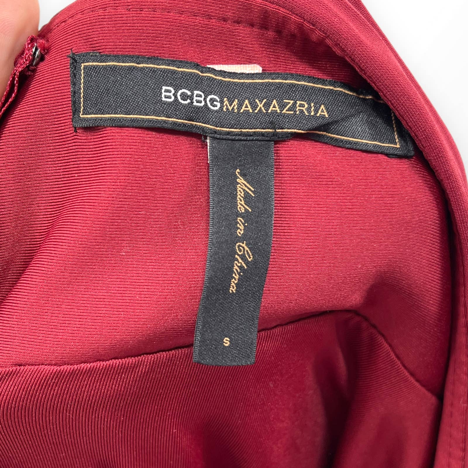 Vintage Red Halter Top Sweetheart Neckline Mini Dress by BCBGMAXAZRIA - Image 4
