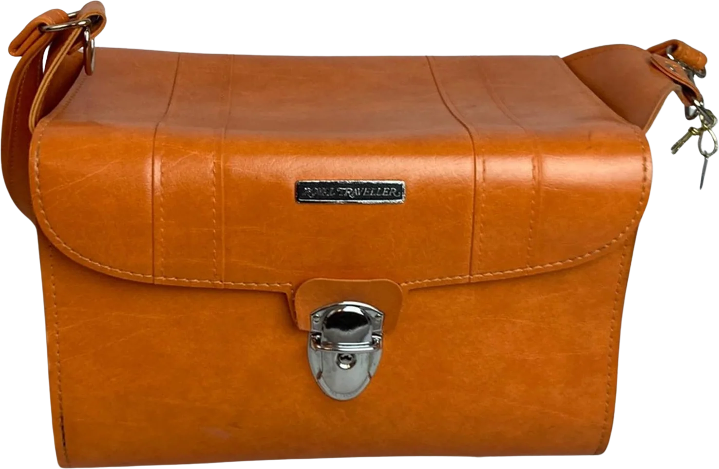 Vintage Royal Traveler Sidekick Orange Make Up Case Carry-On Luggage by Royal Traveler