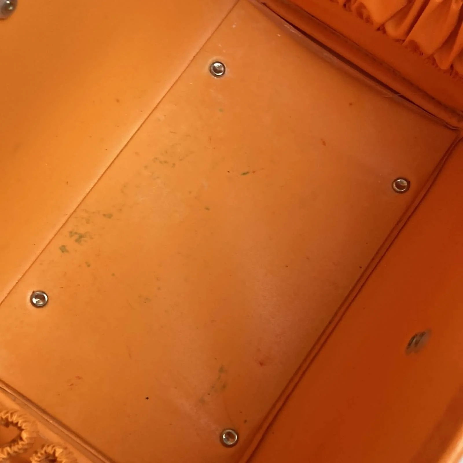 Vintage Royal Traveler Sidekick Orange Make Up Case Carry-On Luggage by Royal Traveler - Image 10
