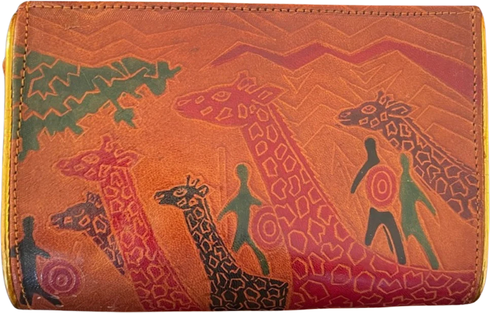 Vintage Safari Leather Clutch - Image 2