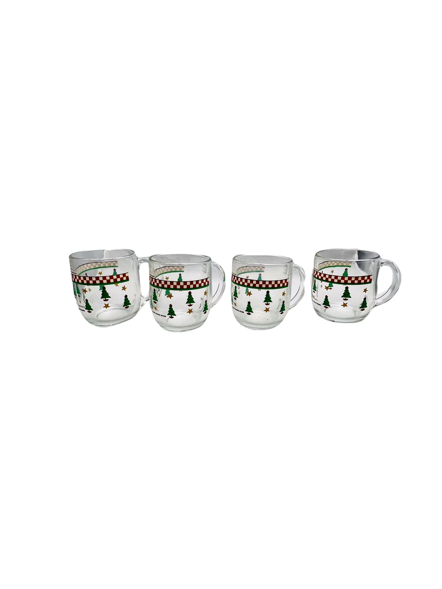 Vintage Sakura Magic of Santa and Snowman Debbie Mum Glass Mug Set of 8 by Debbie Mum - Image 8