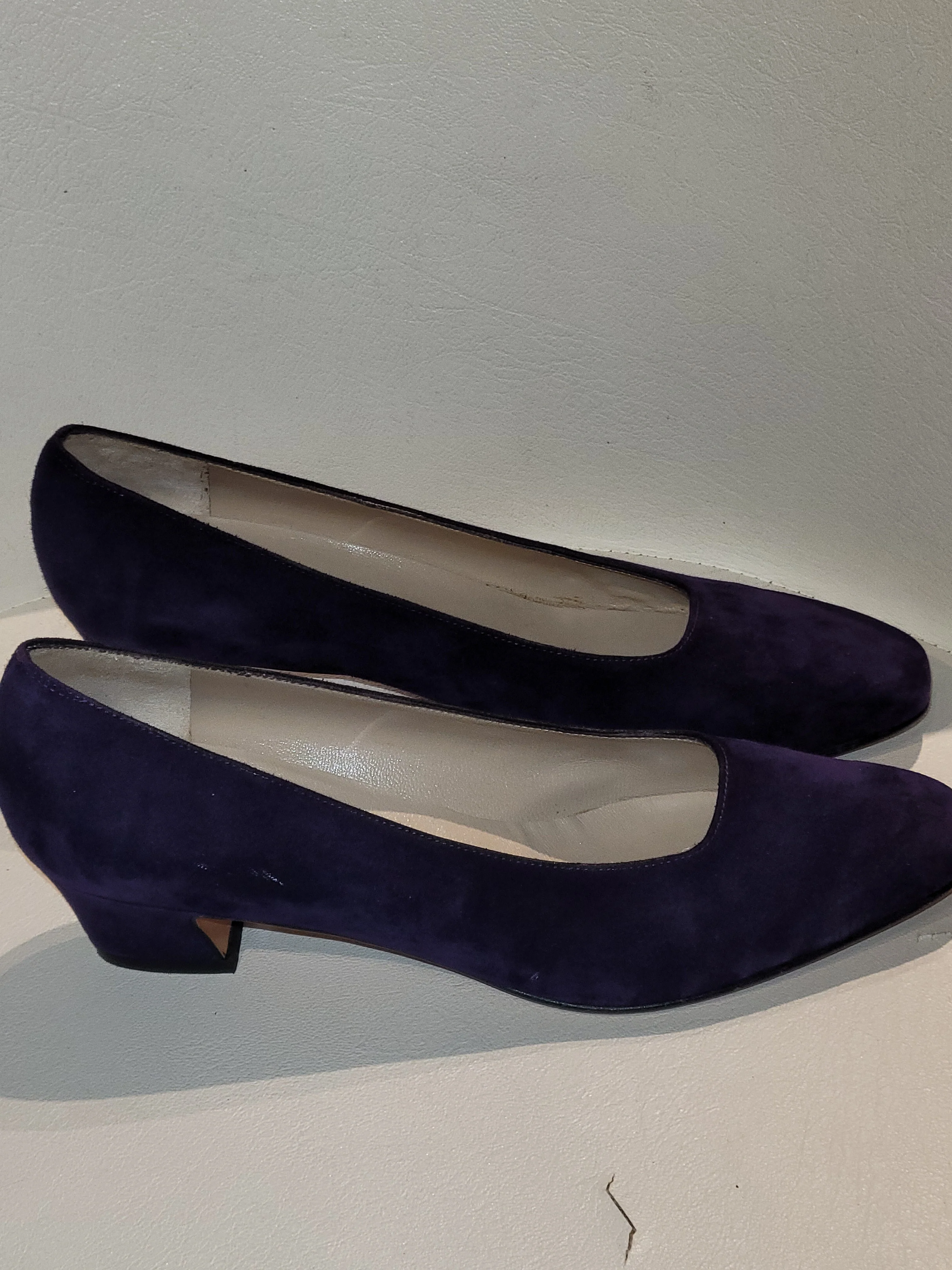 Vintage Salvatore Ferragamo Suede Shoes By Salvatore Ferragamo - Image 7