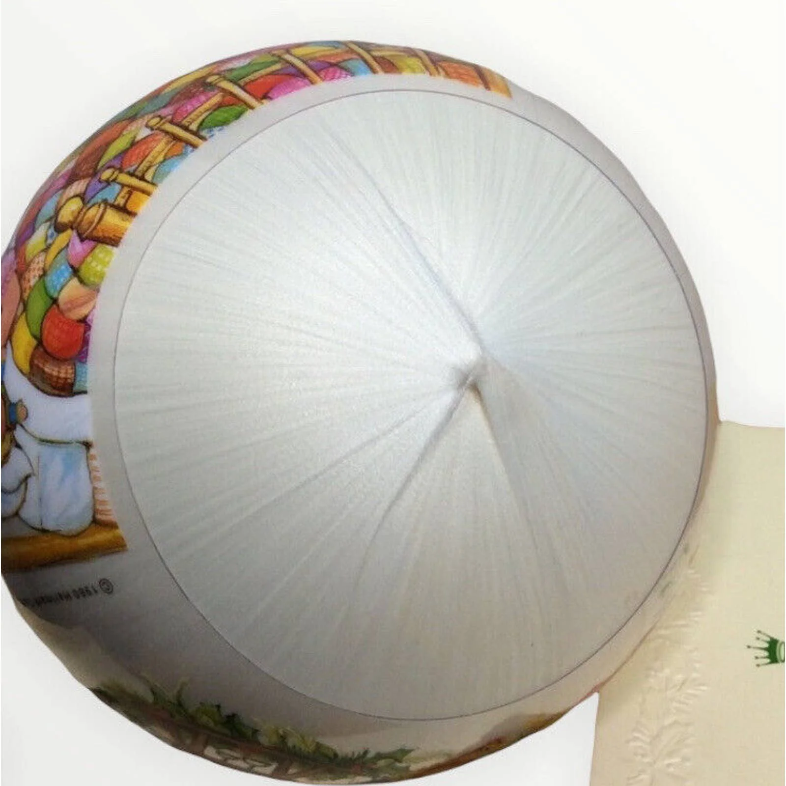 Vintage Satin Ornament Ball 80s Granddaughter Girl Doll 1980 Usa In Box by Hallmark - Image 5