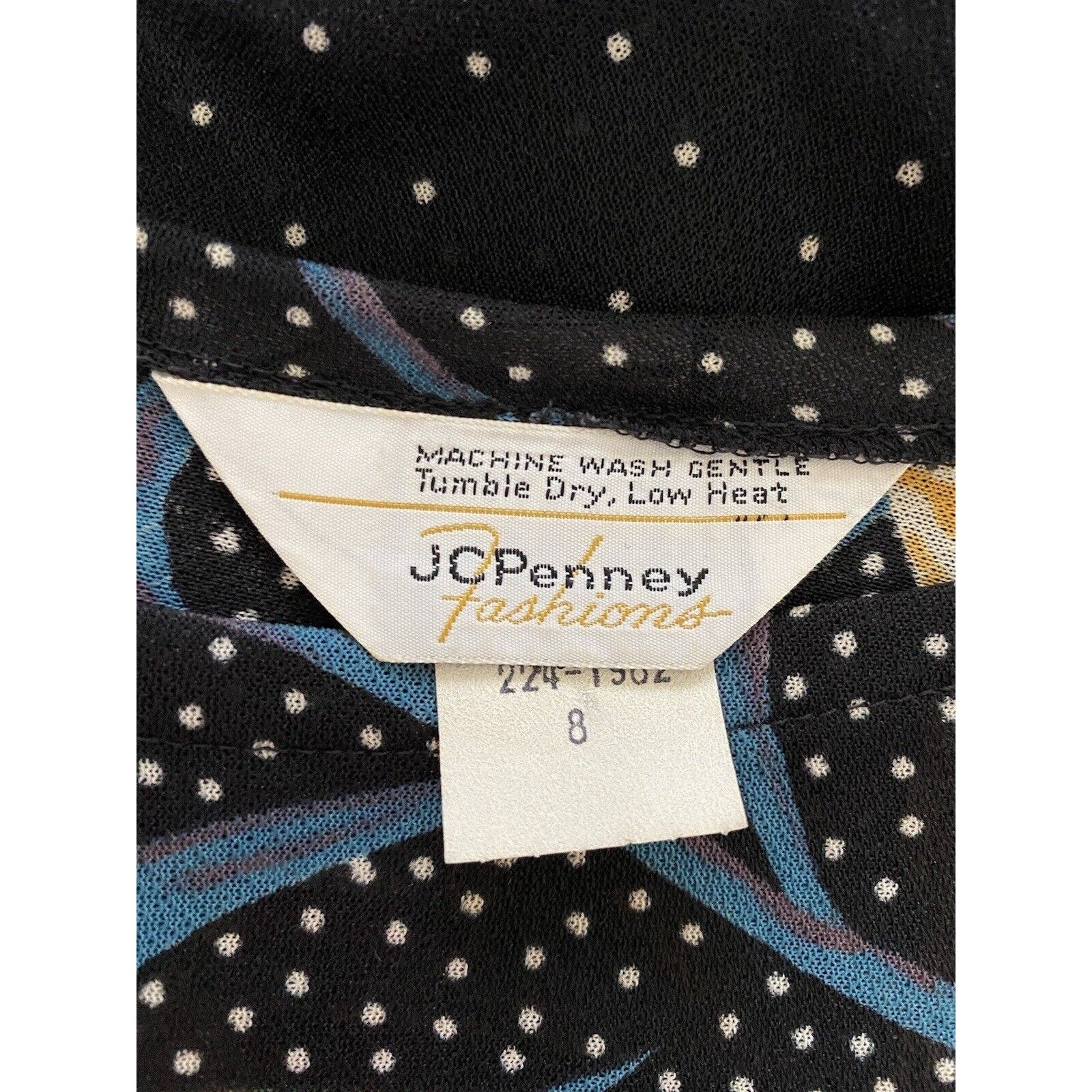 Vintage Semi Sheer Midi Dress by JC Penney Fahions - Image 6
