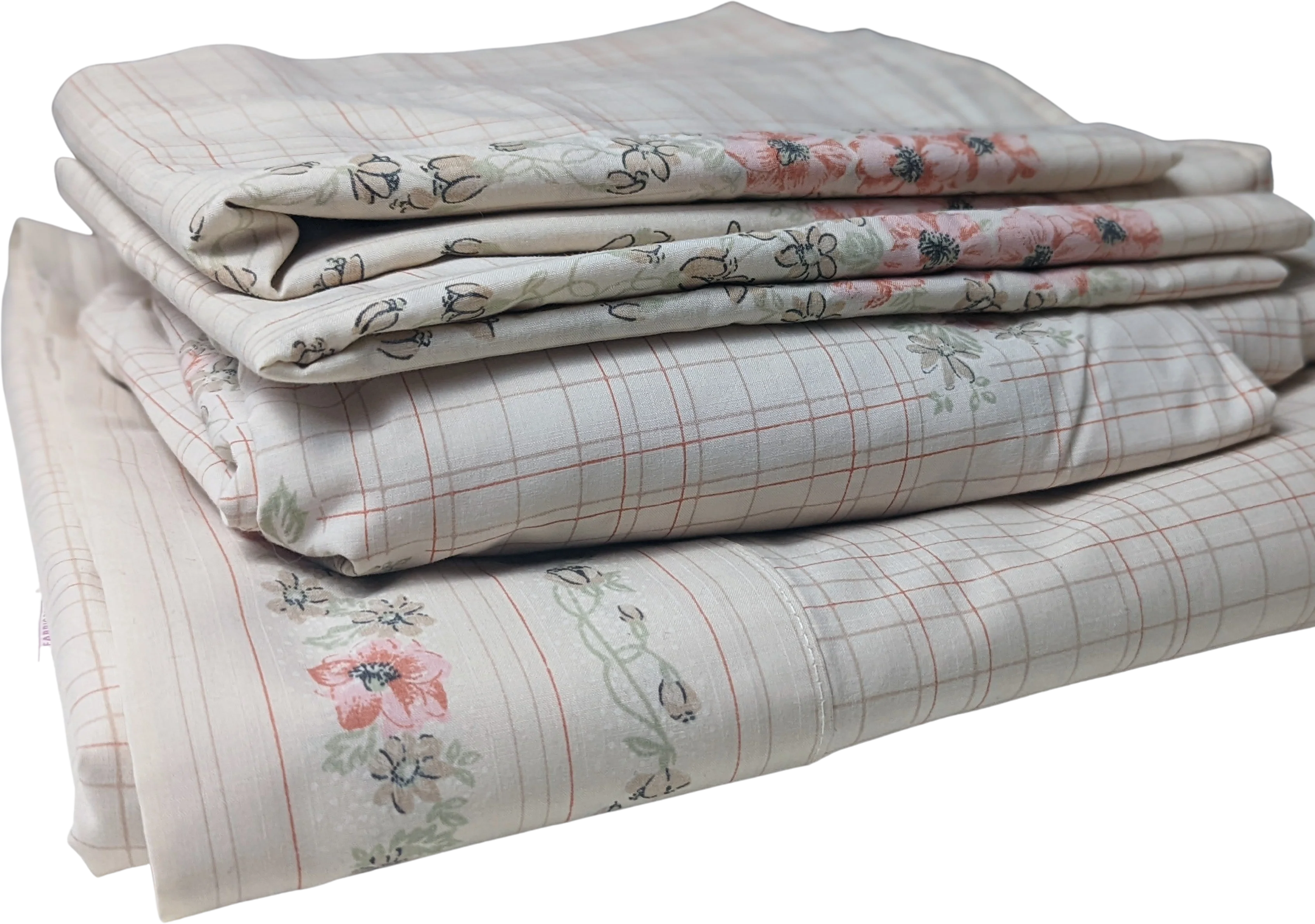 Vintage Sheet Set of 4 Pequot